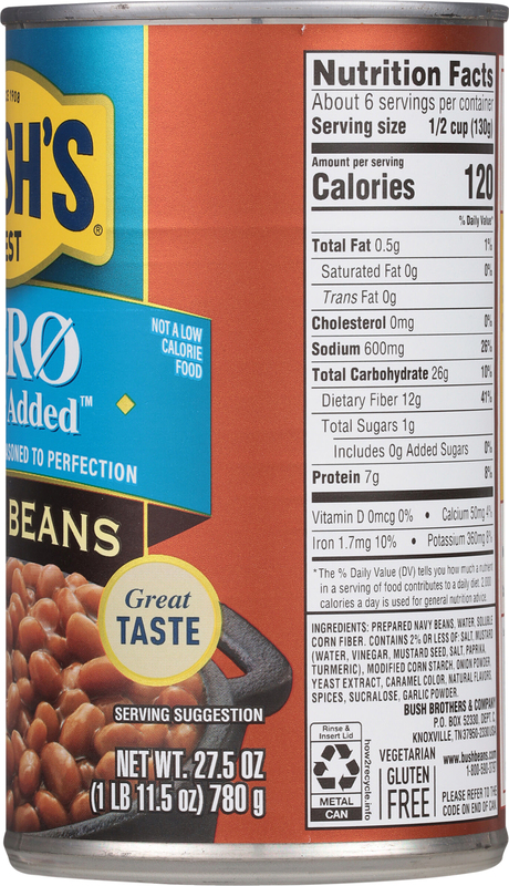 Bush's Zero Sugar Added Baked Beans 27.5 oz | Giant Eagle