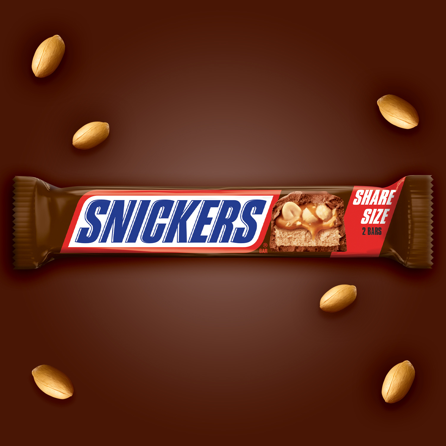 SNICKERS Original Milk Chocolate Candy Bar, Share Size, 3.29 oz