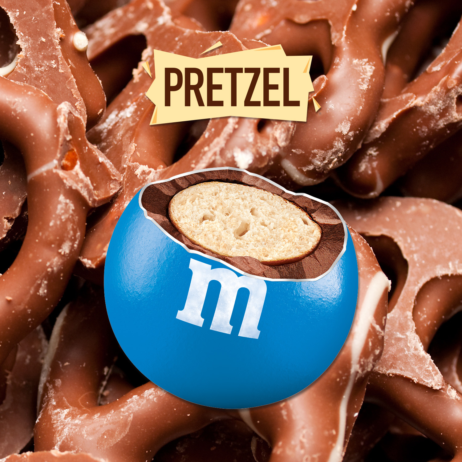 M&M'S Pretzel Milk Chocolate Candy, Share Size, 2.83 oz Bag
