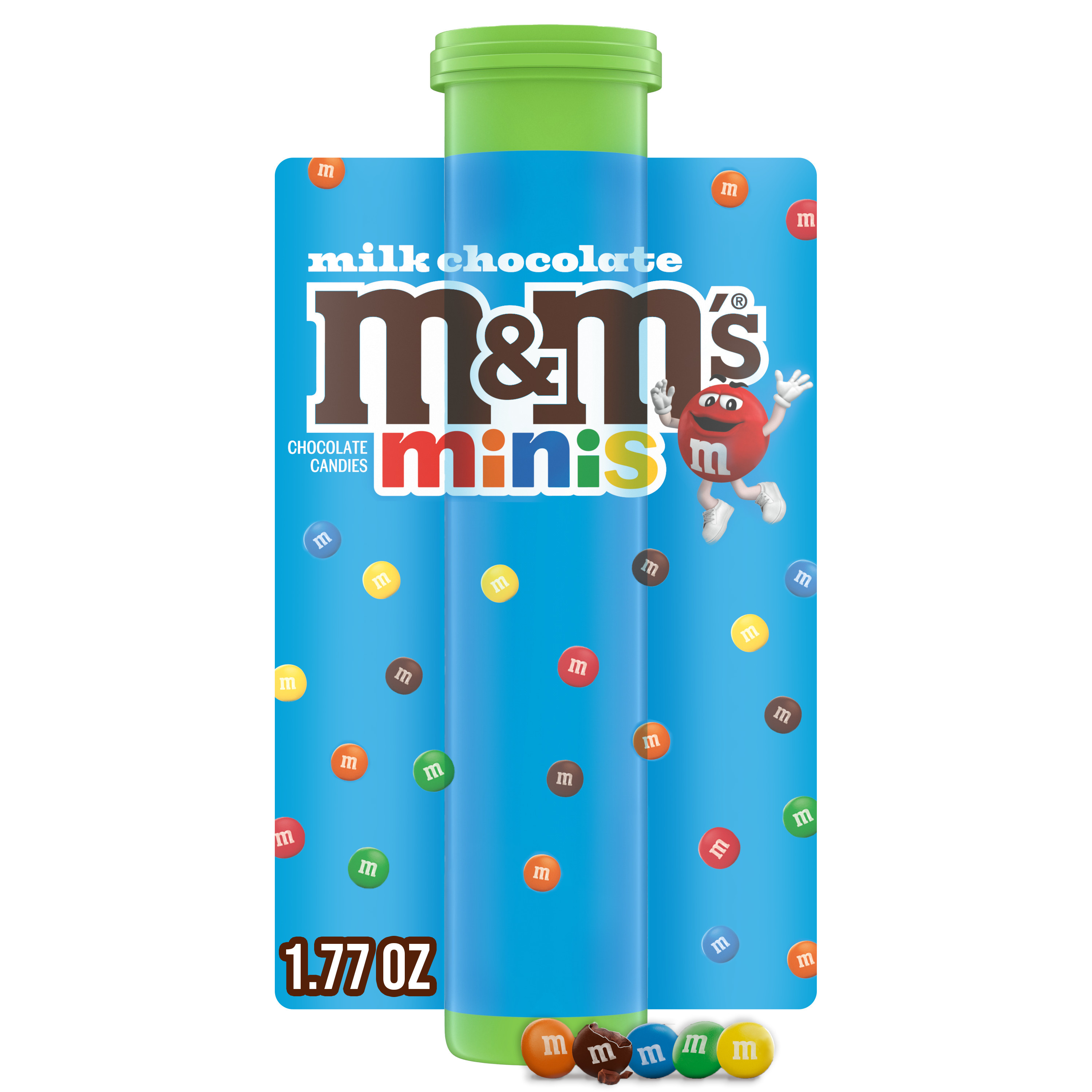 M&M'S Minis Milk Chocolate Candy, 1.77 oz Mega Tube (Packaging May