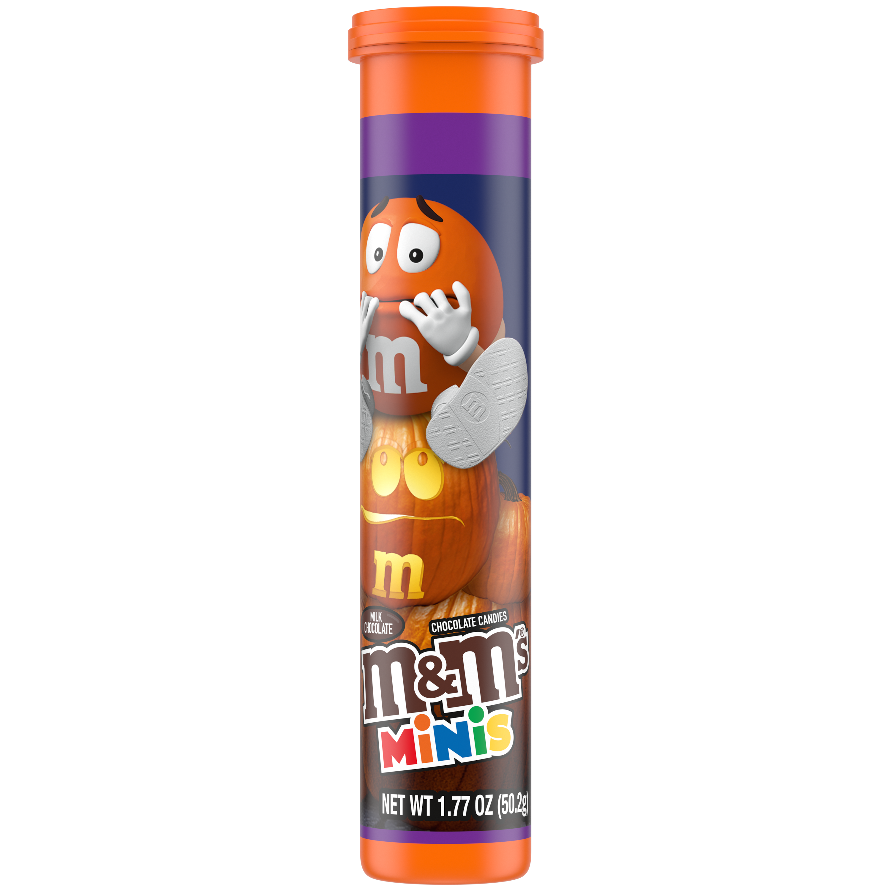 M&M'S Minis Milk Chocolate Halloween Candy Tube, 1.77oz