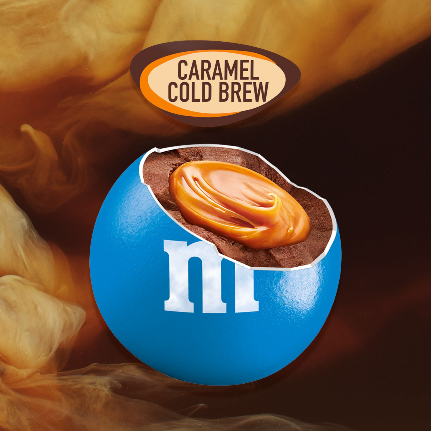 M&M'S Caramel Cold Brew Milk Chocolate Candy, Sharing Size, 9.05