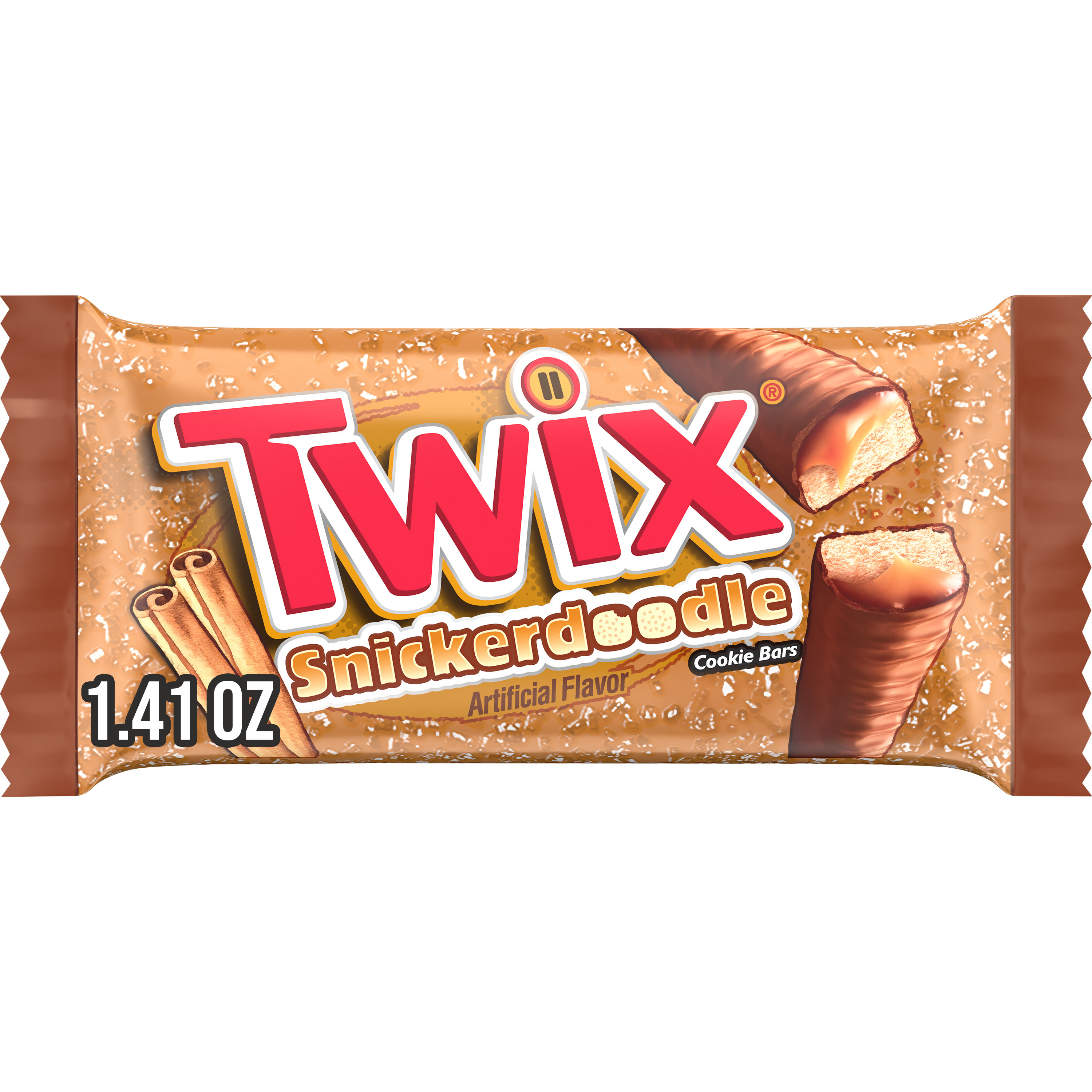 TWIX Snickerdoodle Cookie Chocolate Candy Bars, 1.4 Oz Pack
