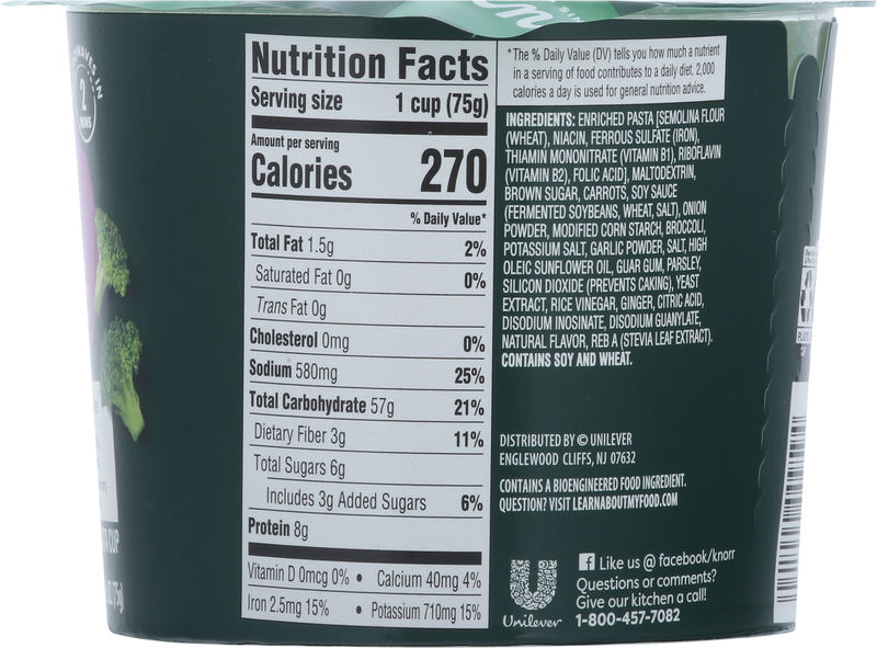 Knorr Pasta Cup, Teriyaki Noodles | Giant Eagle | Because It