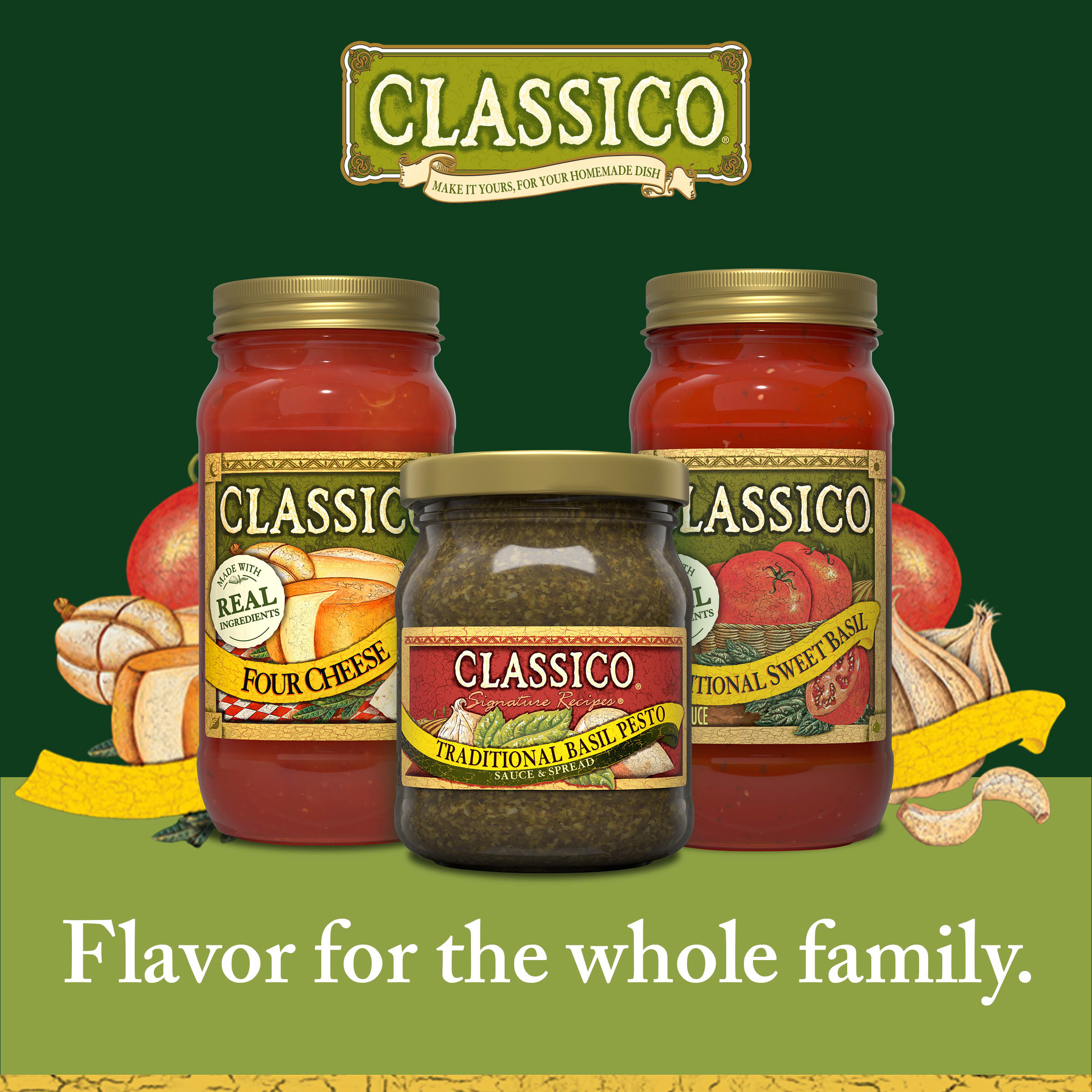 Classico Signature Recipes Traditional Basil Pesto Sauce & Spread