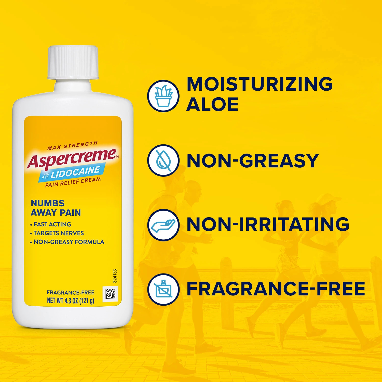 Aspercreme Lidocaine Pain Relief Cream Soothes Aggravated Nerves