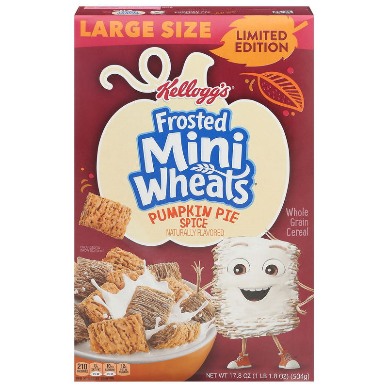 Frosted Mini-Wheats Whole Grain Pumpkin Pie Spice Large Size