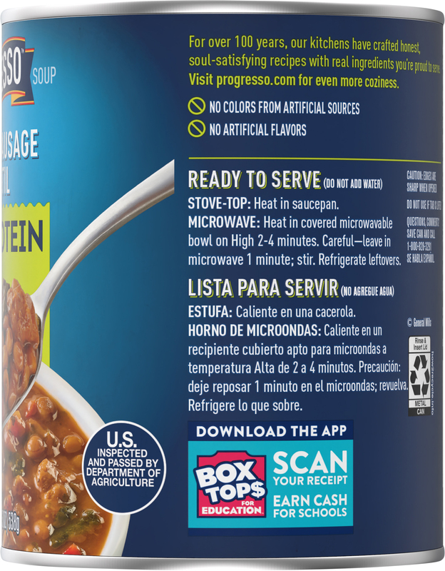 Progresso Tomato Sausage & Lentil Soup | Giant Eagle | Because It