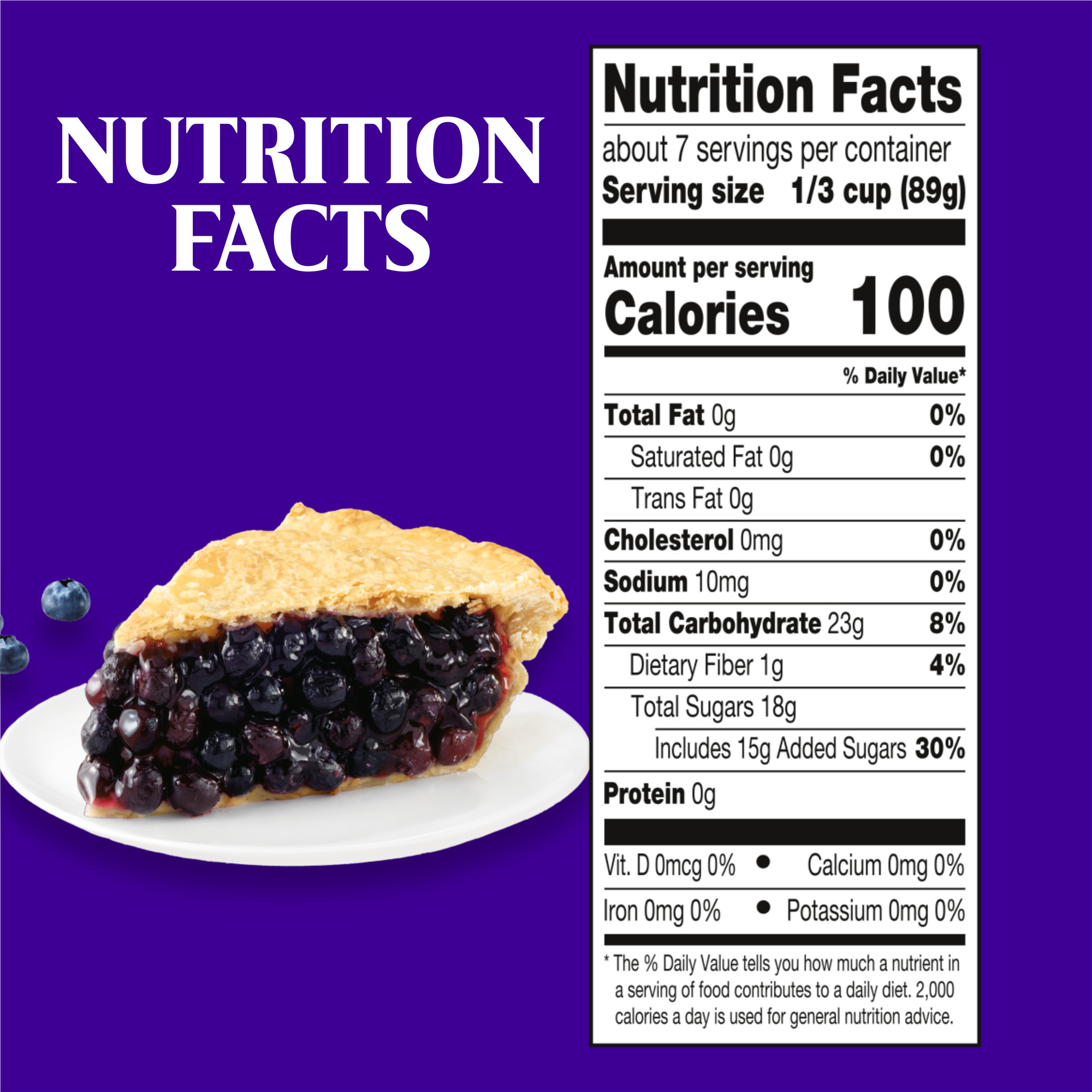 Duncan Hines Comstock More Fruit, Blueberry Pie Filling and