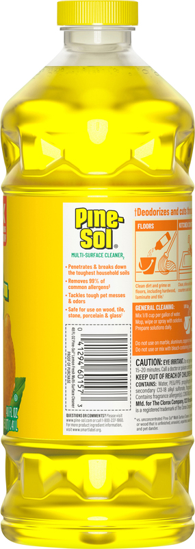 Pine-Sol Multi-Surface Cleaner, Lemon Fresh, 48 Fluid Ounces
