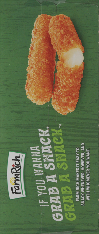 FARM RICH BREADED MOZZARELLA STICKS Giant Eagle Because It