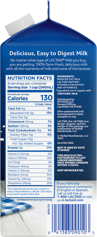 Lactaid 2% Reduced Fat Milk, 64 oz | Giant Eagle | Because It