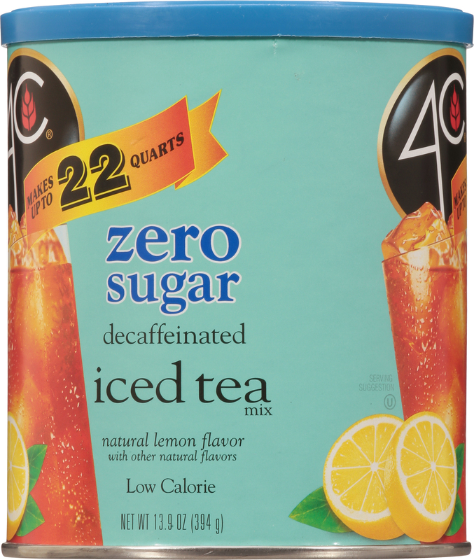 tony'sシーザーユッキーナ 4C Zero Sugar Decaffeinated Natural Lemon Flavor Iced Tea Mix