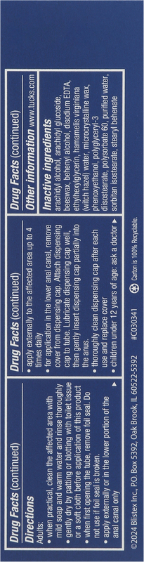 Tucks Triple Relief Maximum Strength Hemorrhoidal Cream | Giant