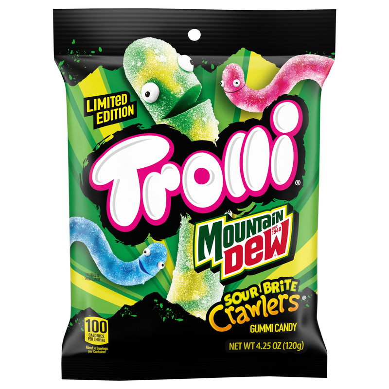 Trolli Sour Brite Crawlers Mountain Dew Gummi Candy | Giant Eagle
