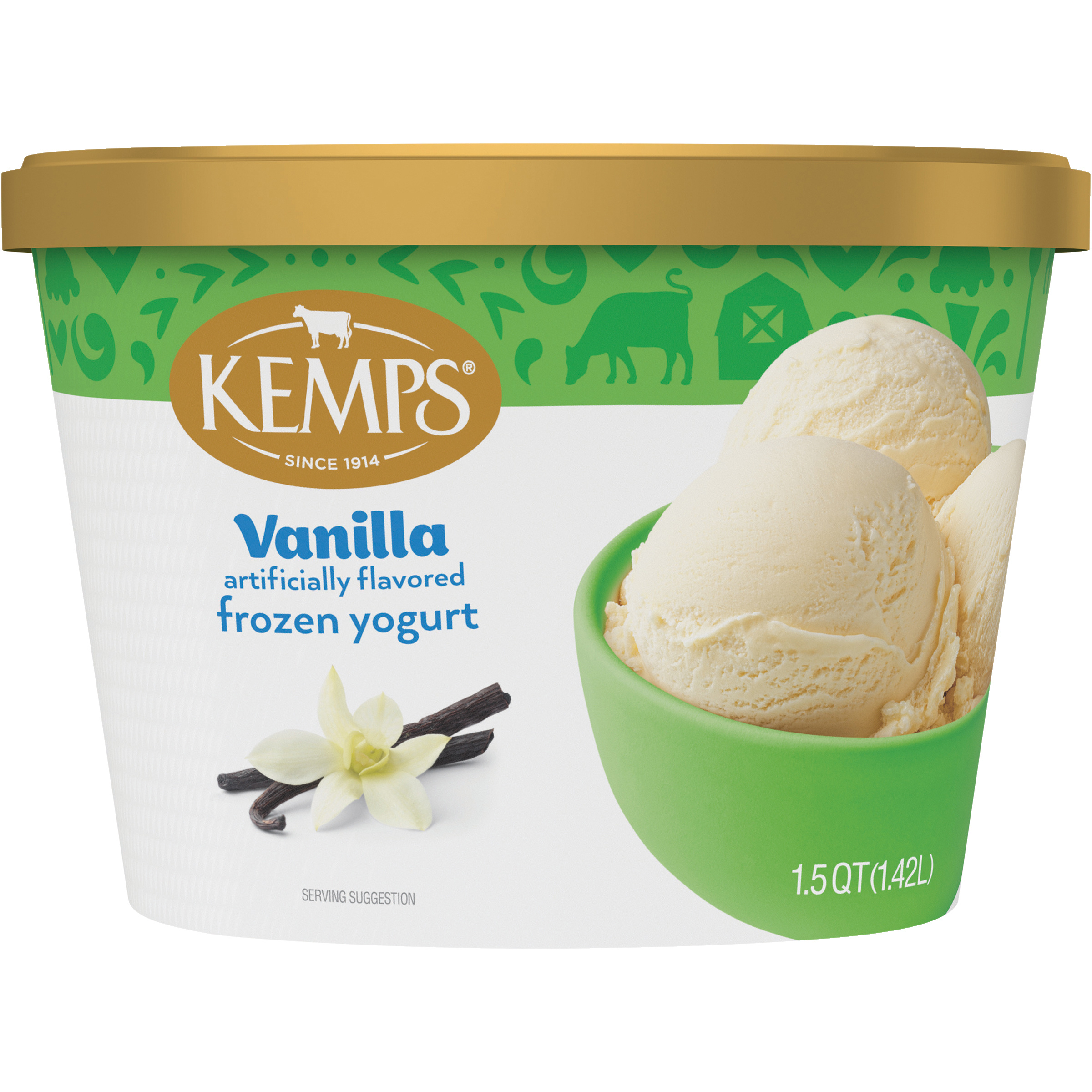Kemps Vanilla Frozen Yogurt 1.5 Quart | Giant Eagle | Because It