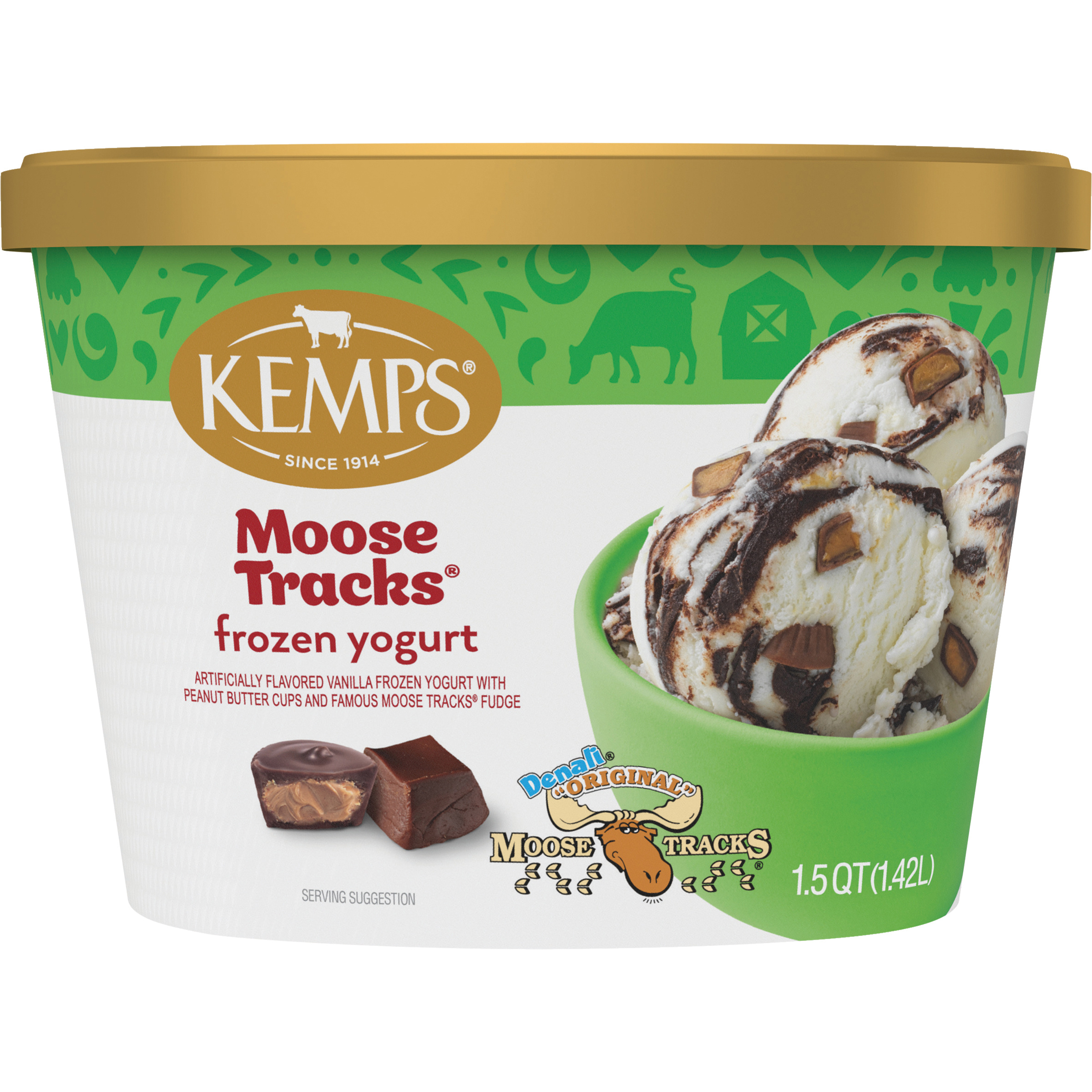 ゆき　クリーム Kemps Moose Tracks Frozen Yogurt 1.5 Quart | Giant Eagle | Because