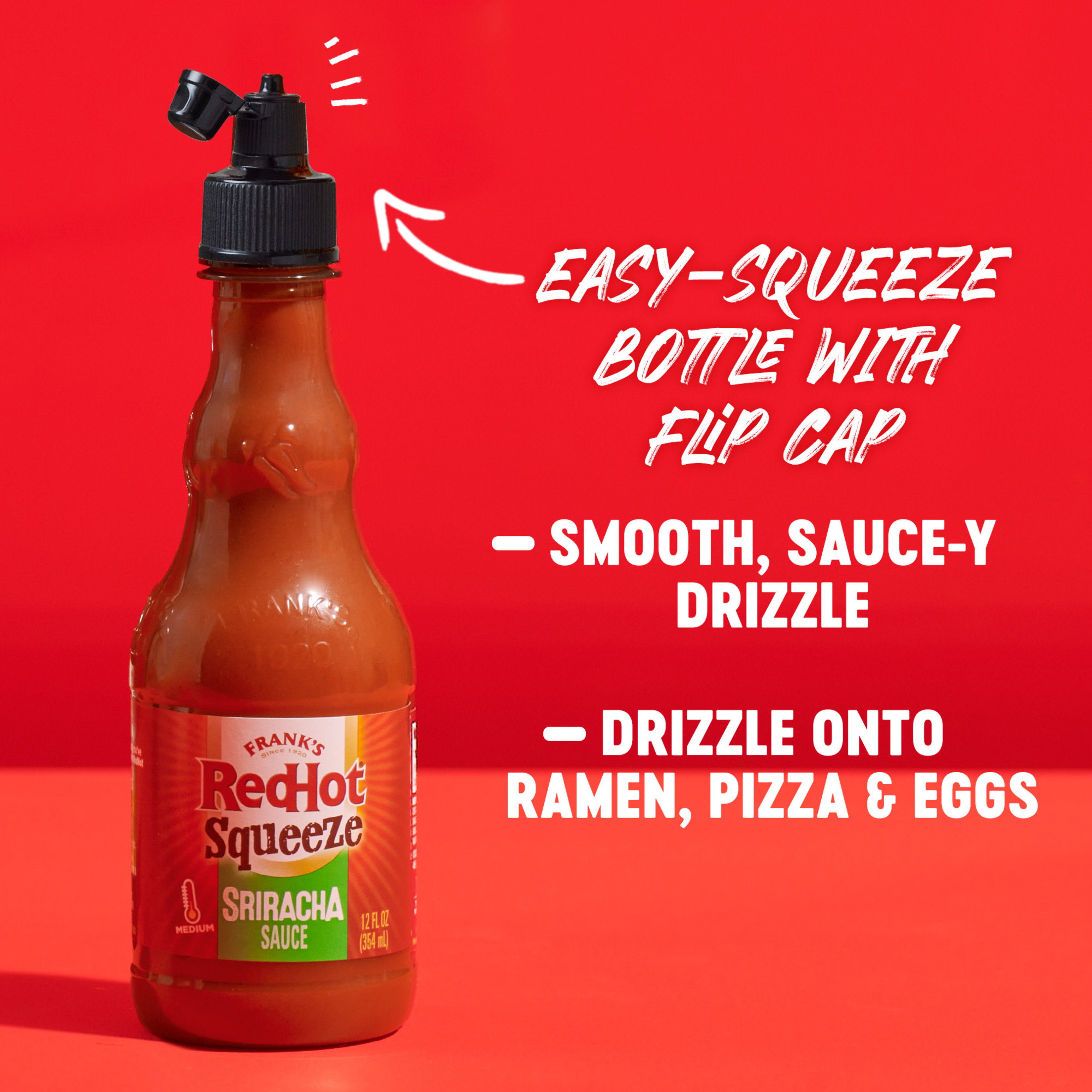 Frank's RedHot Sriracha Squeeze Hot Sauce, 12.0 fl oz | Giant