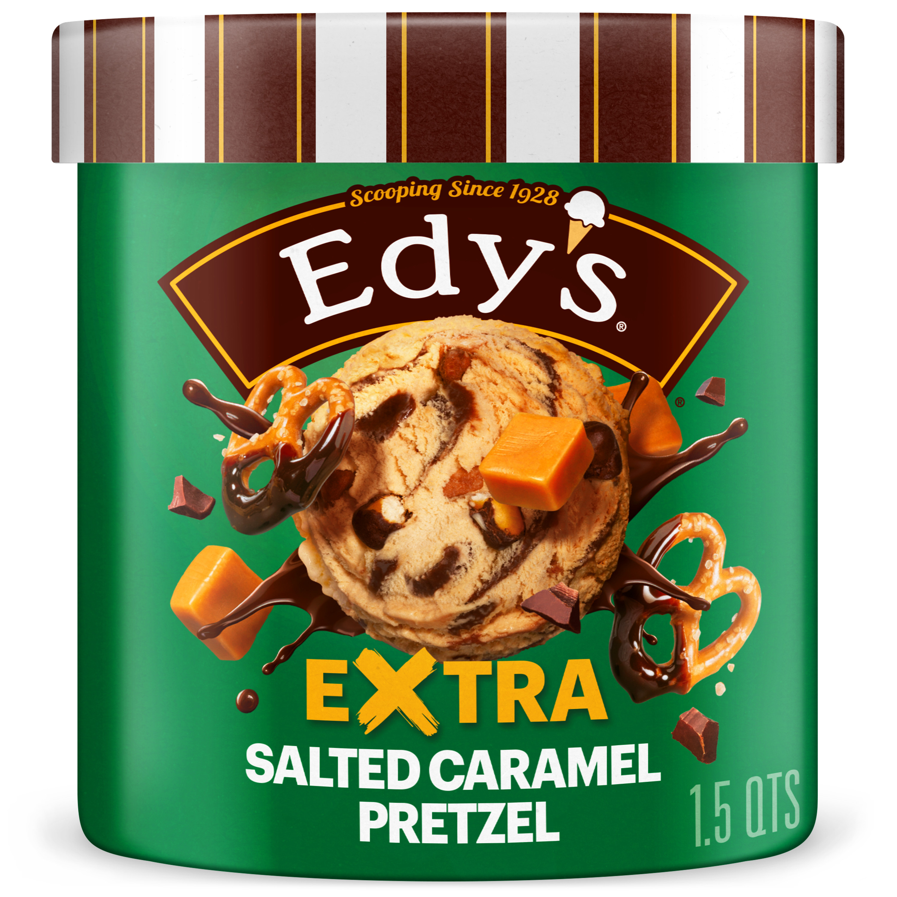 アイスレディ Edy's/Dreyer's Rocky Road Collection Salted Caramel Pretzel Path