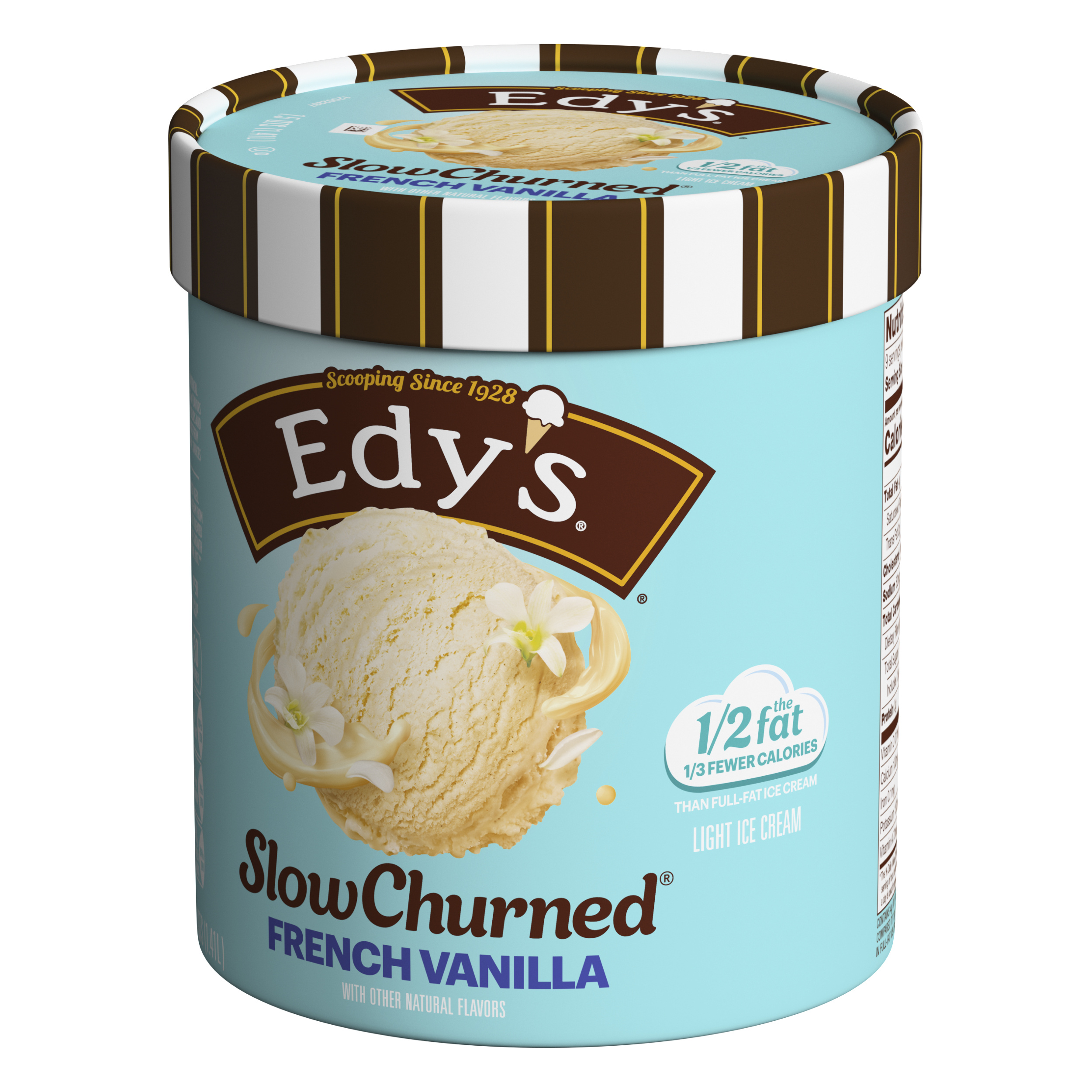 Edy'S/Dreyer'S Slow Churned French Vanilla Light Ice Cream, 1.5 Qt