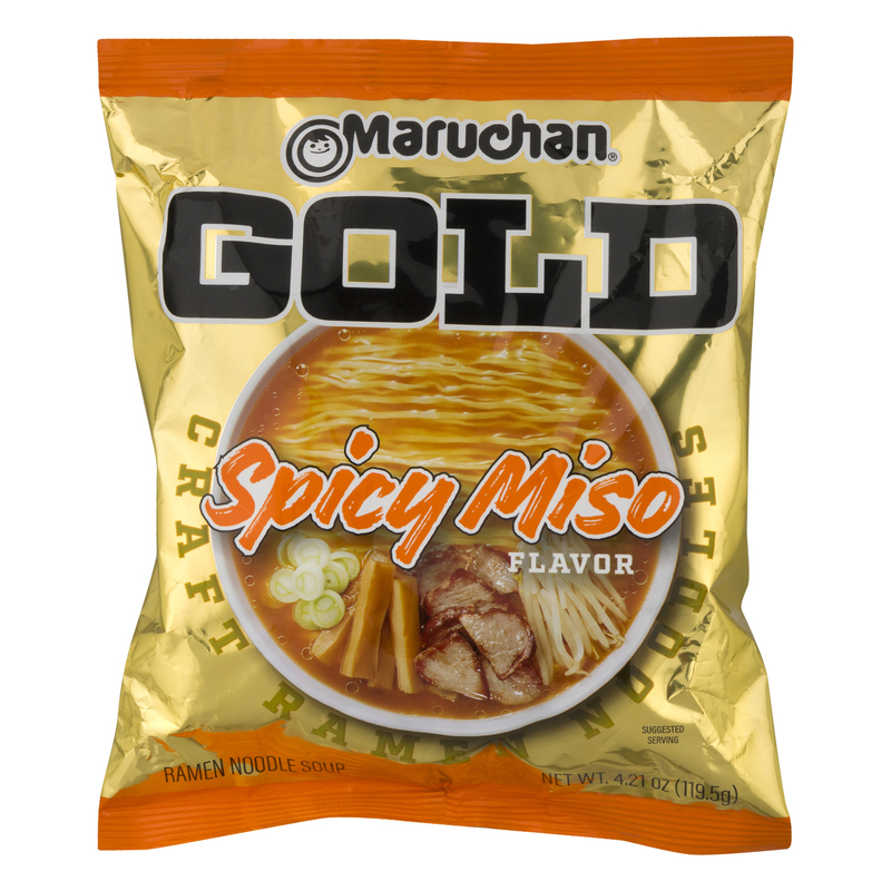 Maruchan Noodle Soup, Ramen, Gold, Spicy Miso | Giant Eagle