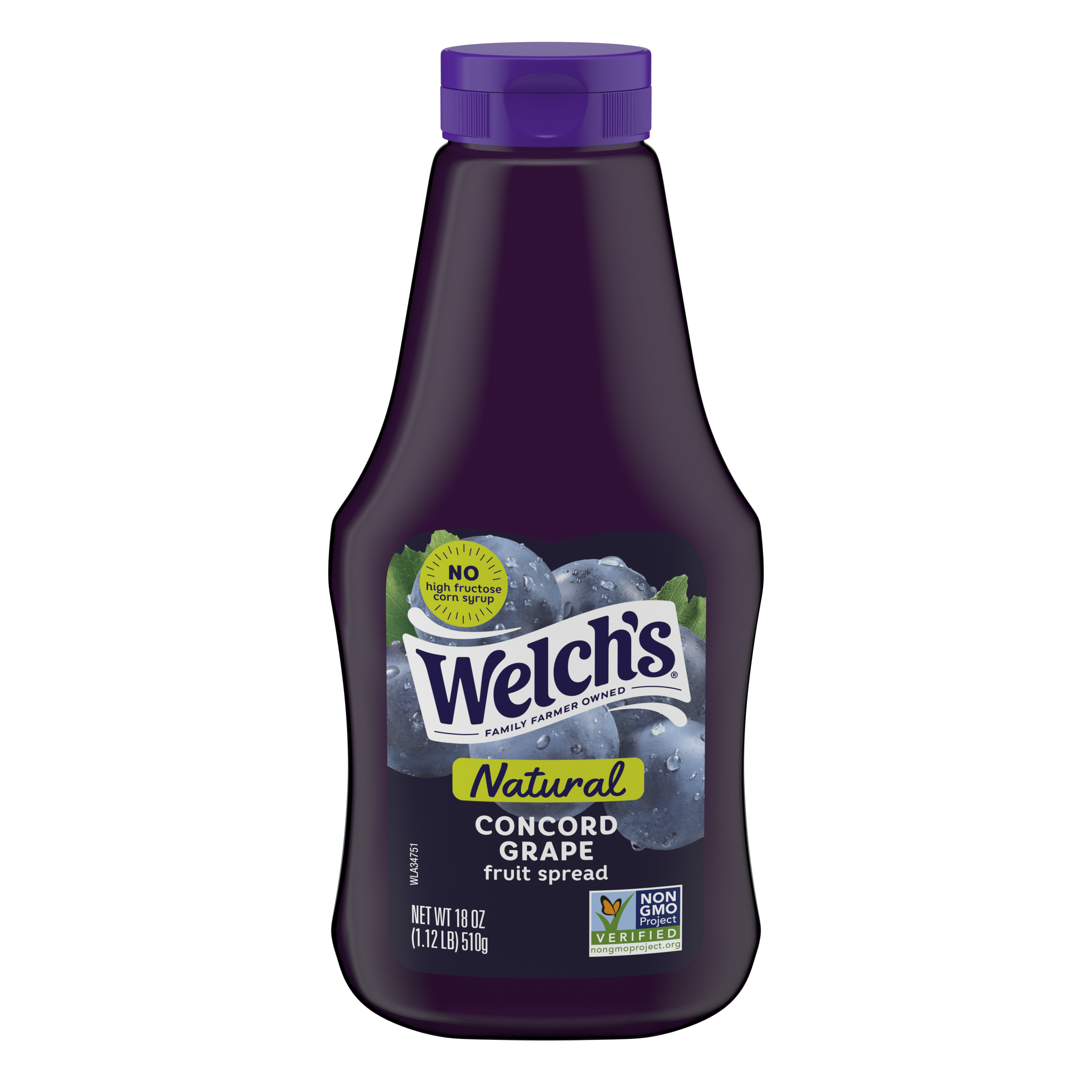 Welch's Natural Concord Grape Spread, 18 Oz Squeeze Bottle | Giant