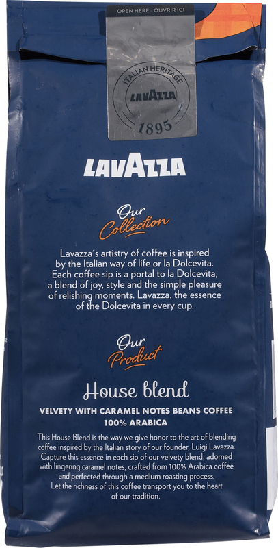 Lavazza Whole Bean Medium Roast House Blend Perfetto Coffee