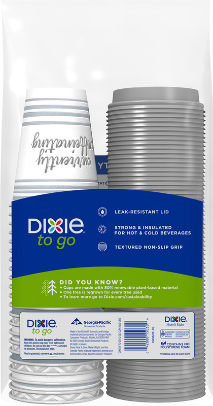DIXIE TO GO 12 OUNCE PAPER CUPS WITH LIDS, 66 COUNT | Giant Eagle |  Because It Matters | Grocery Store & Pharmacy