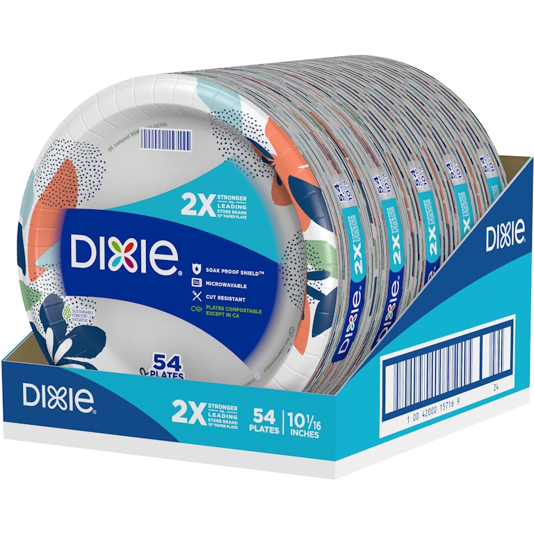 Compostable Hefty Plates Walmart DIXIE® COMPOSTABLE 10 INCH PAPER