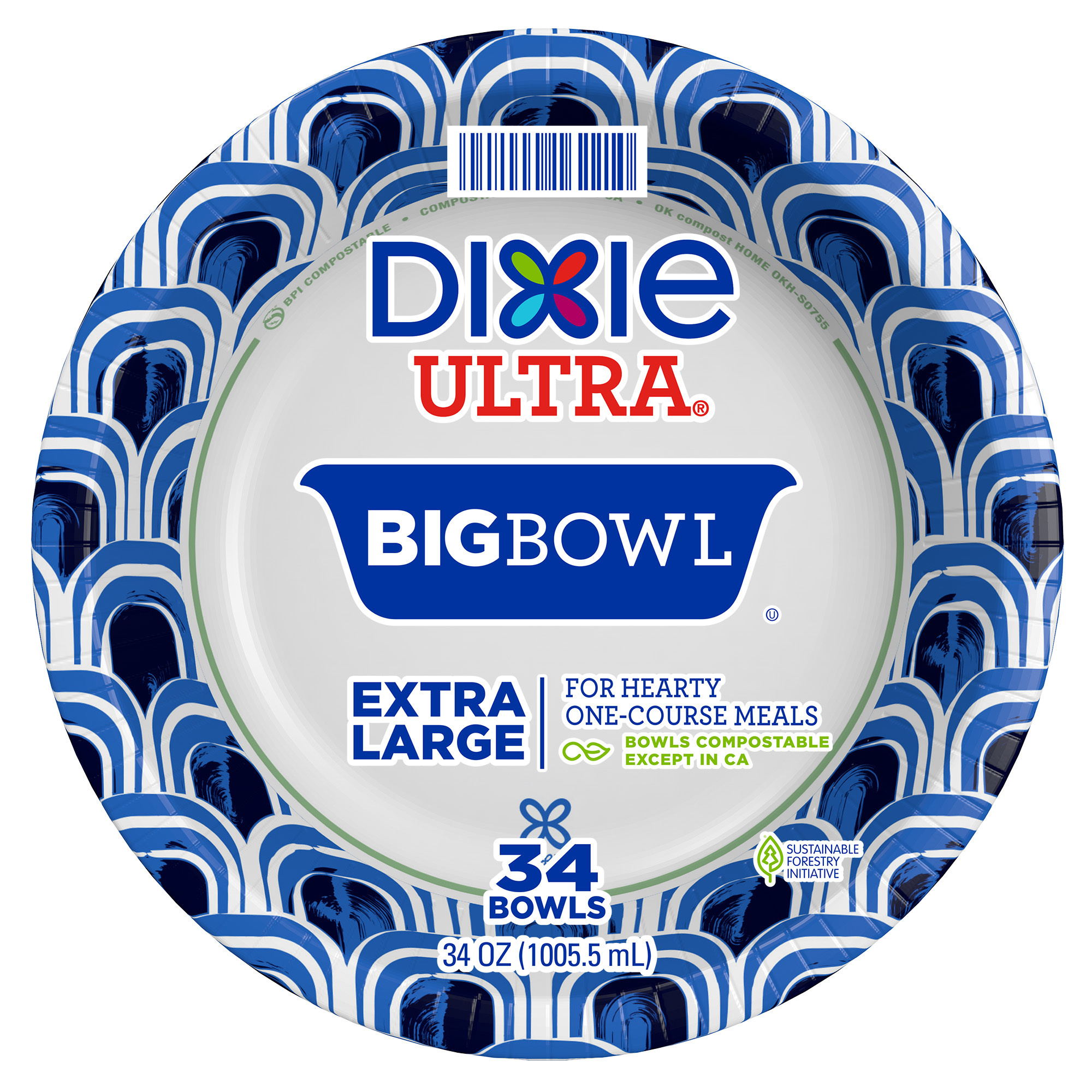 DIXIE ULTRA® COMPOSTABLE 34 OUNCE BOWLS, 34 COUNT | Giant Eagle