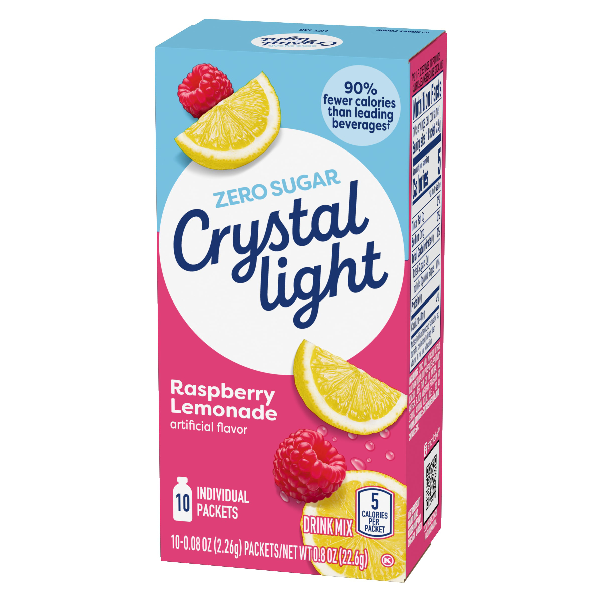 Crystal Light Raspberry Lemonade Artificially Flavored Powdered