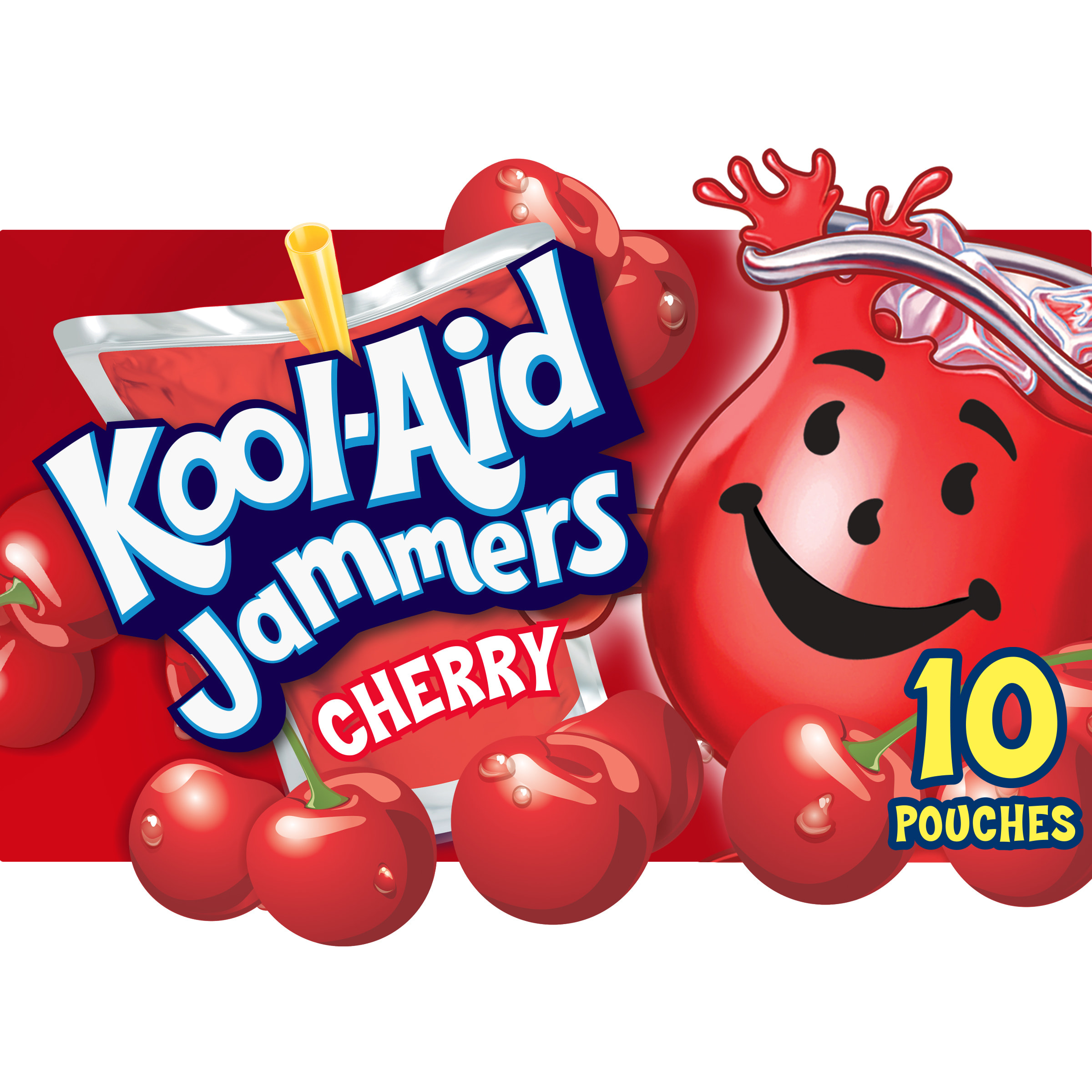 Kool-Aid Jammers Cherry Flavored 10 ct Box, 6 fl oz Pouches
