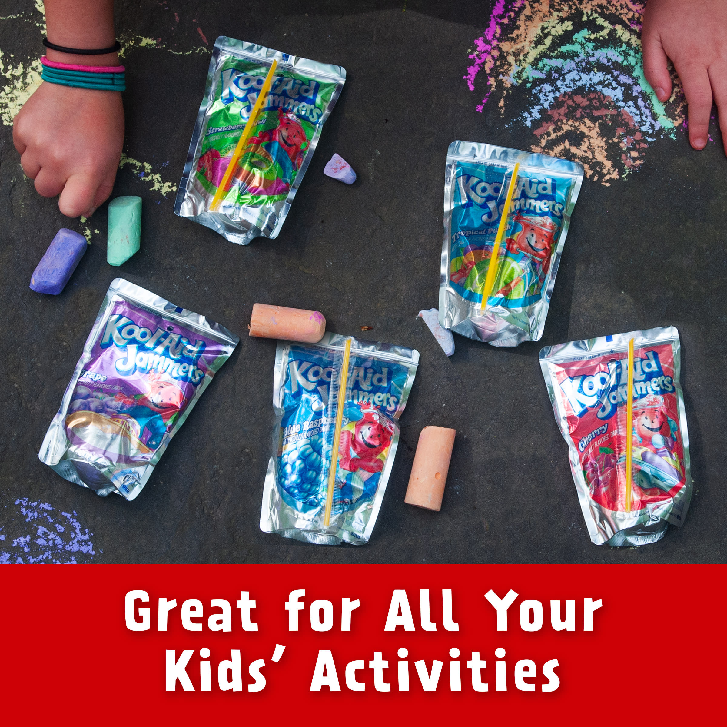 Kool-Aid Jammers Cherry Flavored 10 ct Box, 6 fl oz Pouches