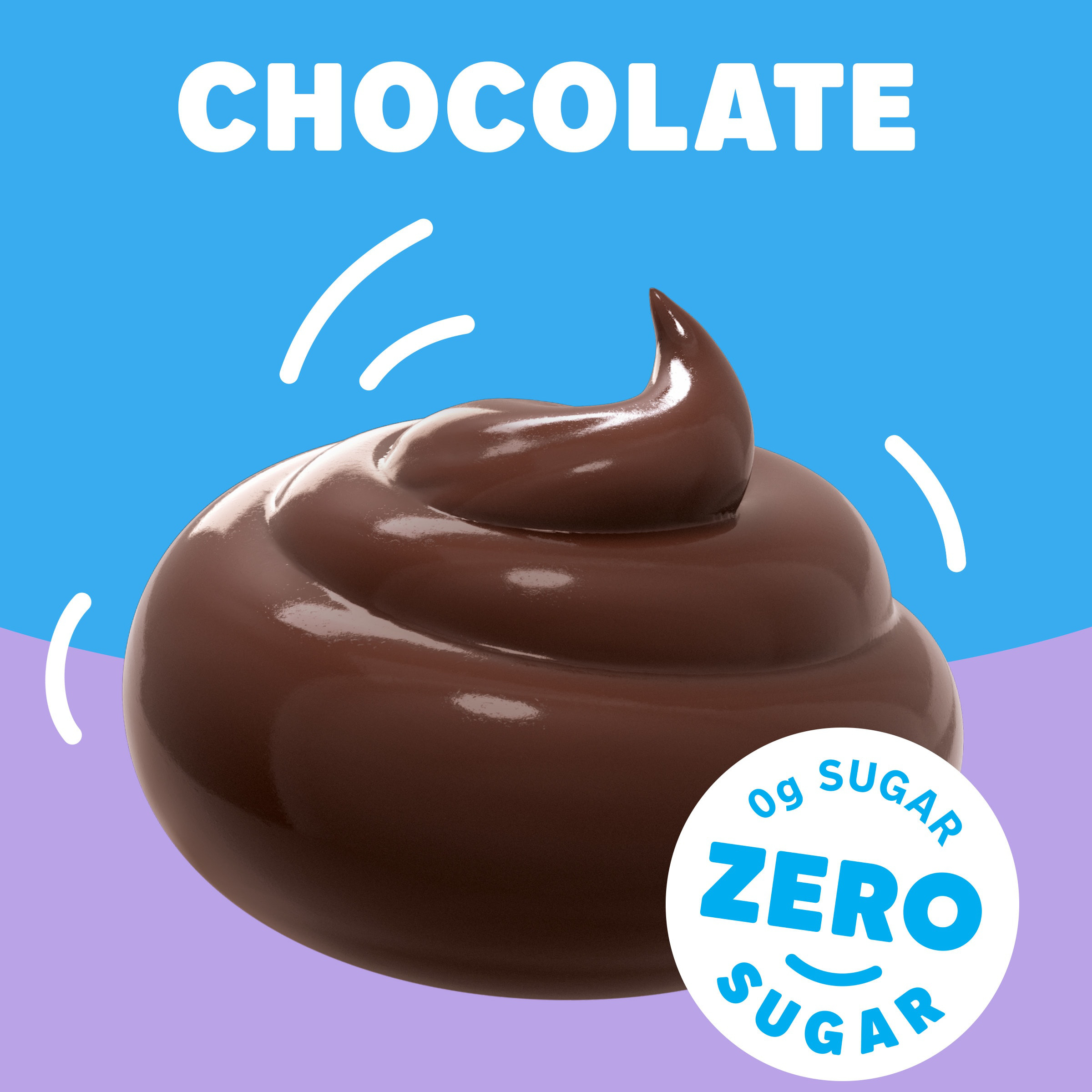 Jell-O Chocolate Zero Sugar Ready-to-Eat Pudding Snack Cups, 4 ct