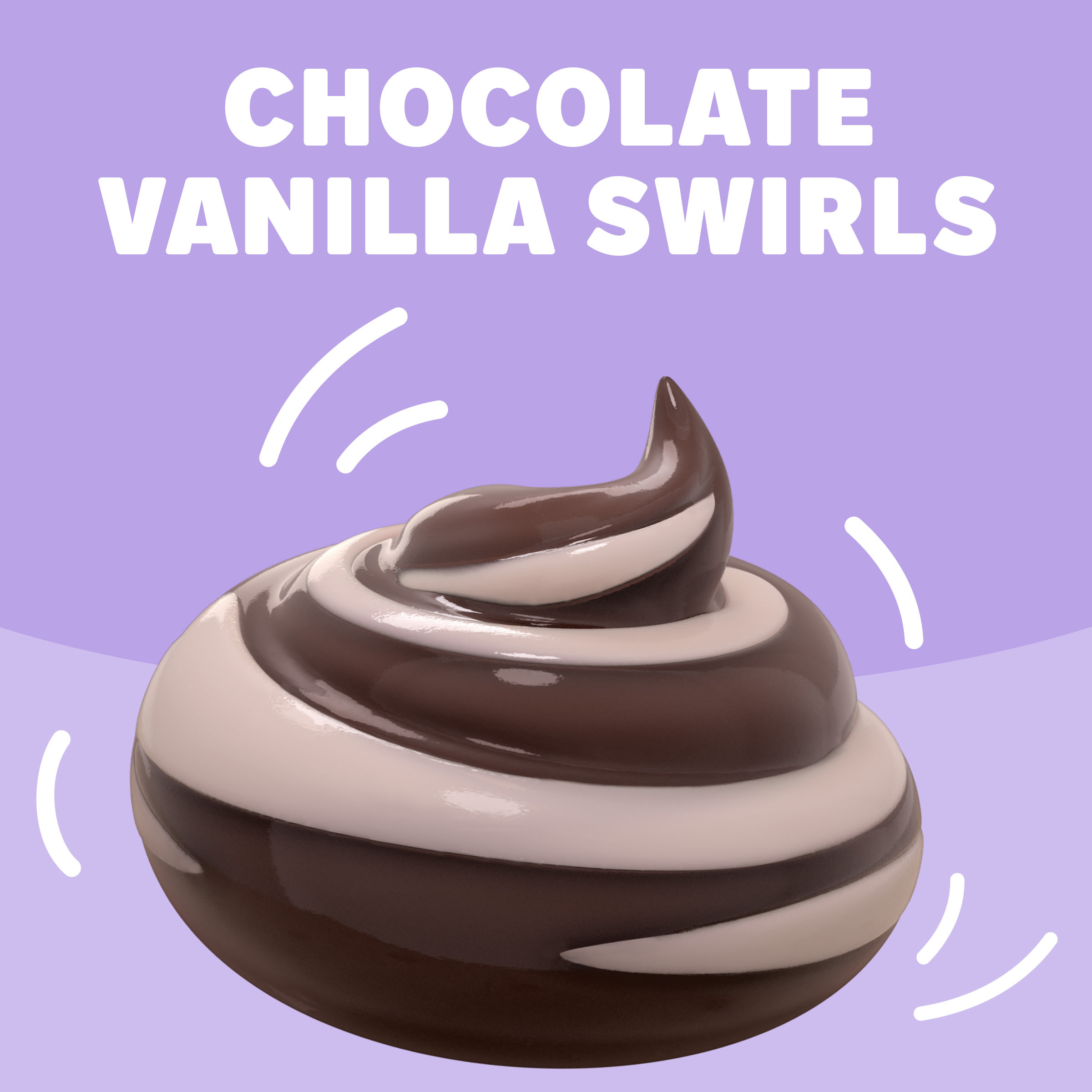 JELL-O Original Chocolate Vanilla Swirls Pudding Snack Cups, 4 ct