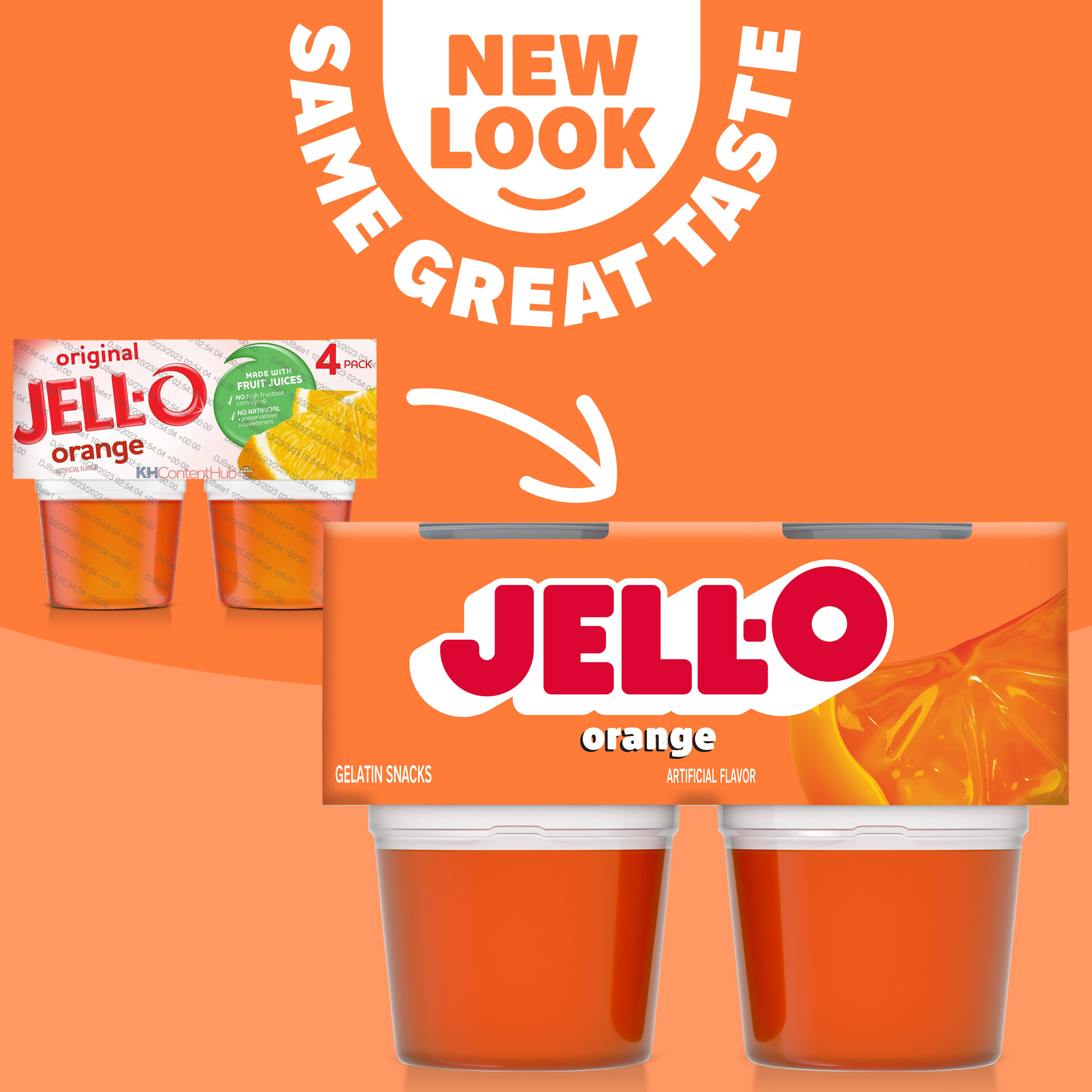 Jell-O Original Orange Artificially Flavored Ready-to-Eat Gelatin