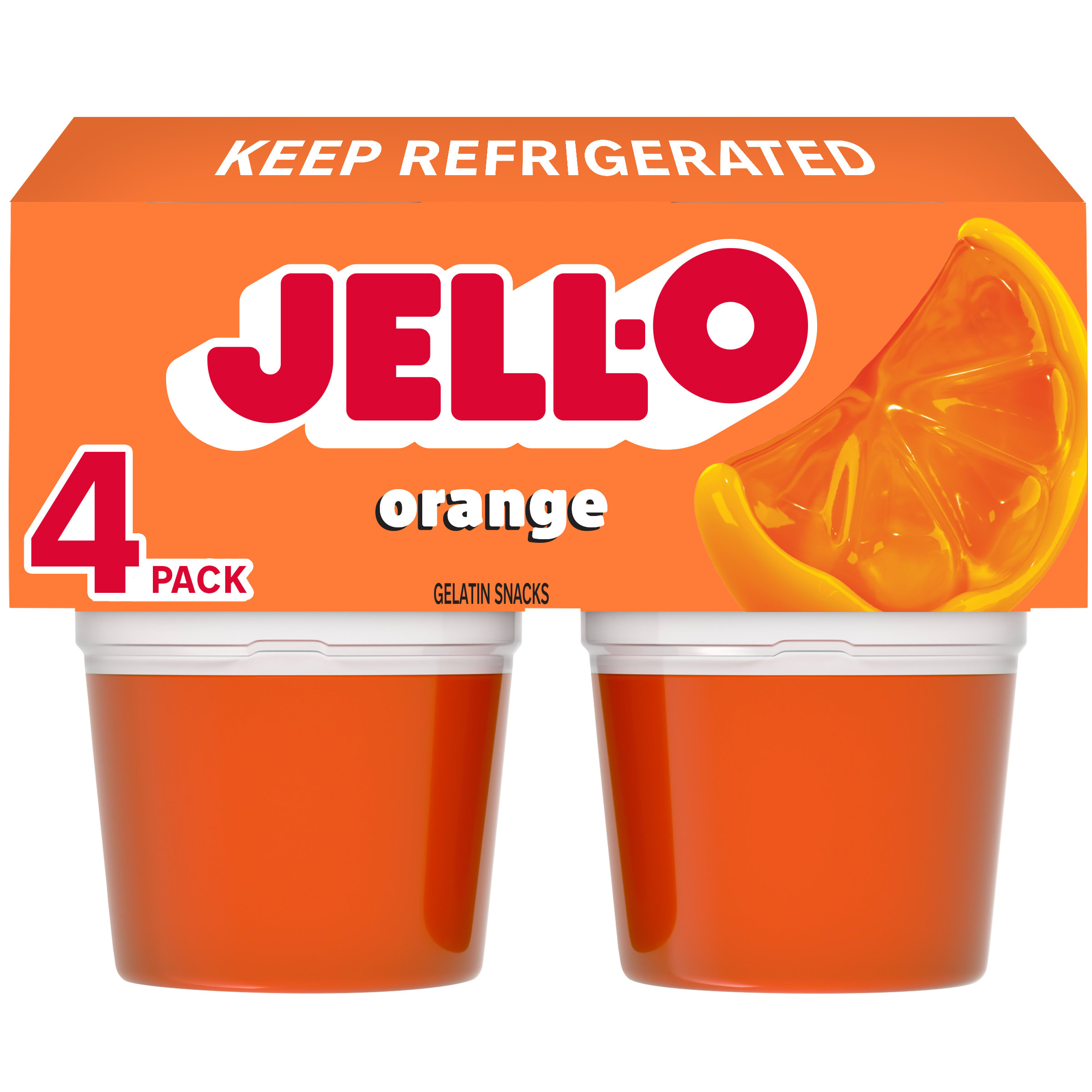 Jell-O Orange Artificially Flavored Zero Sugar Ready-to-Eat