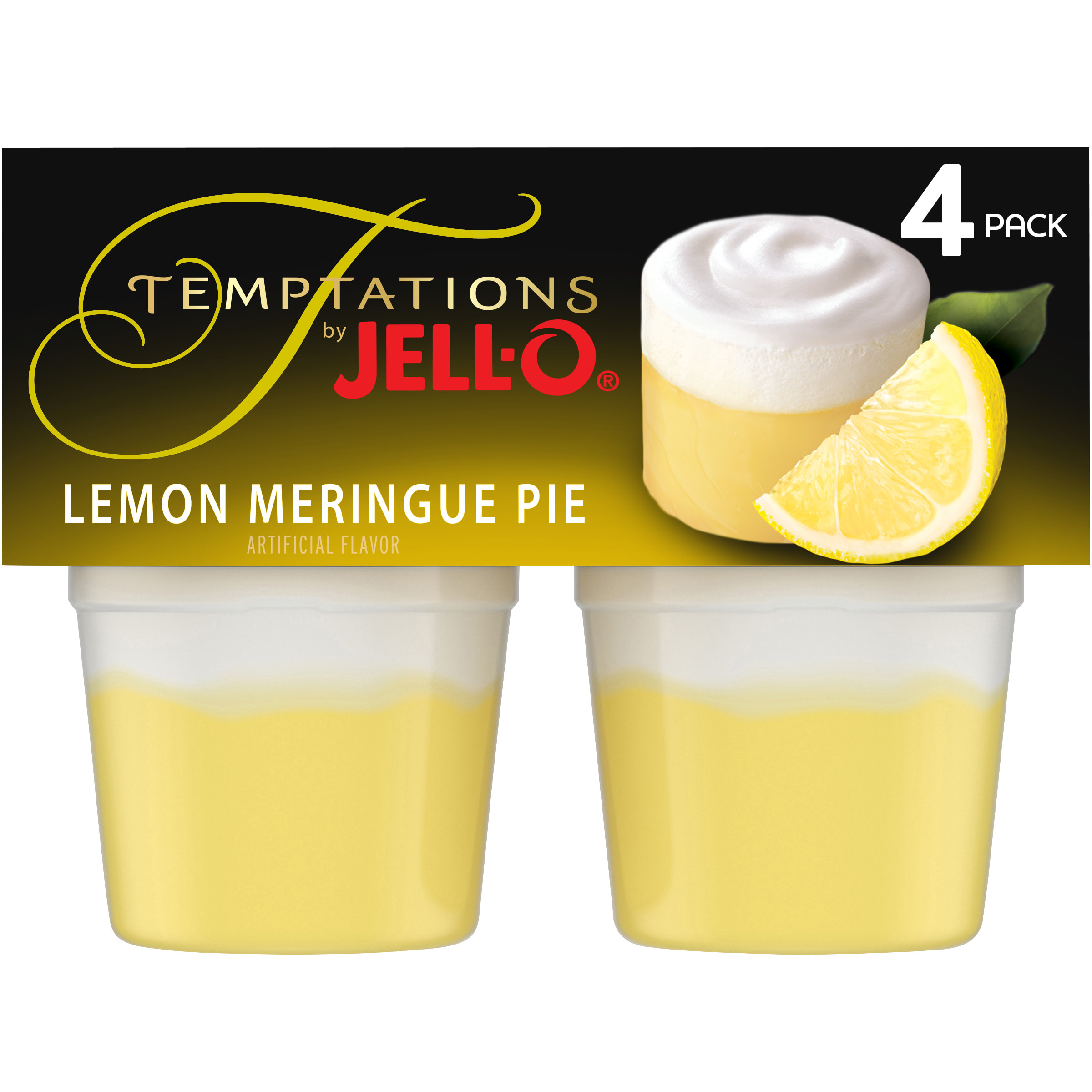 その他 igs4000Gel Jell-O Temptations Lemon Meringue Ready-to-Eat Pie Snacks, 4 ct
