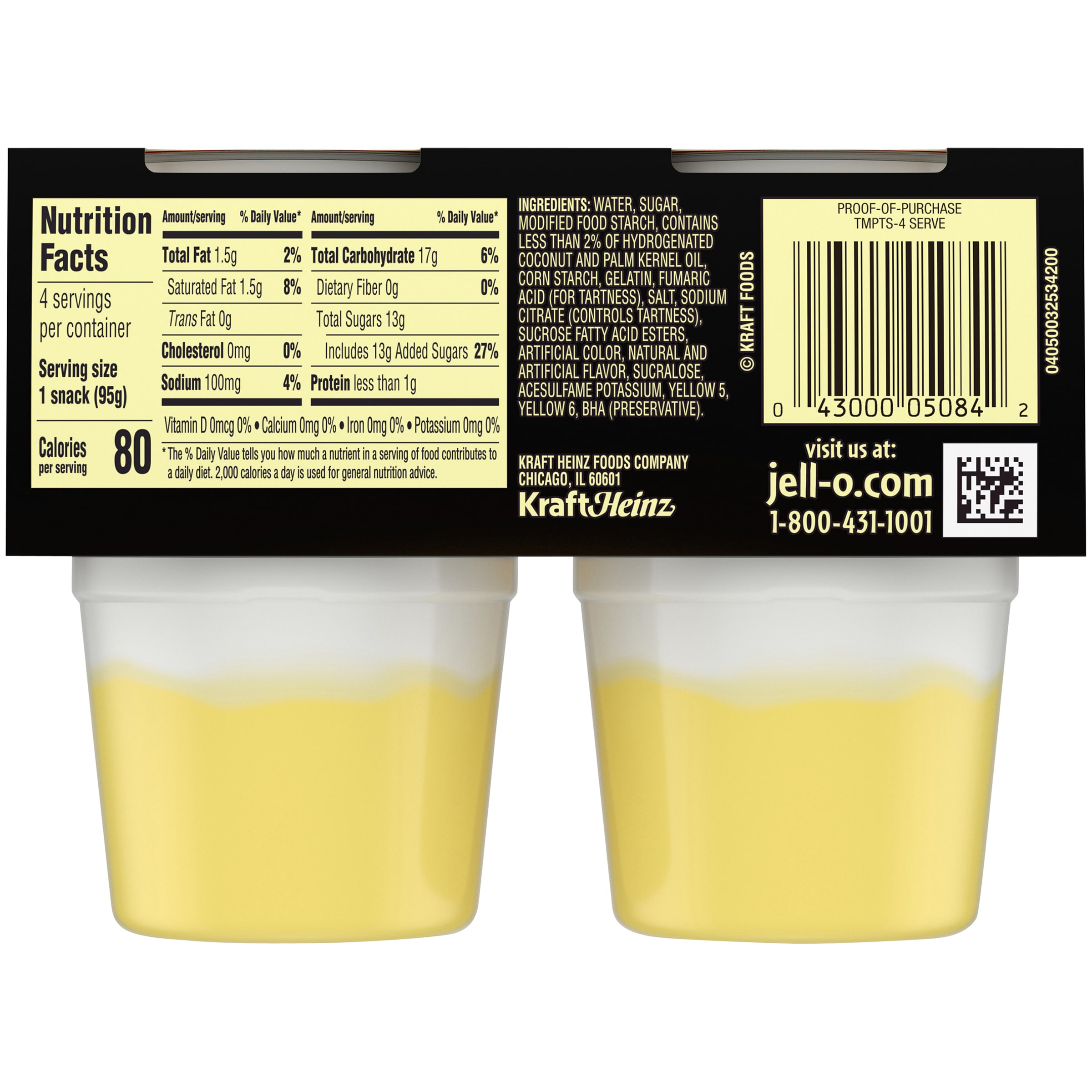 Jell-O Temptations Lemon Meringue Ready-to-Eat Pie Snacks, 4 ct