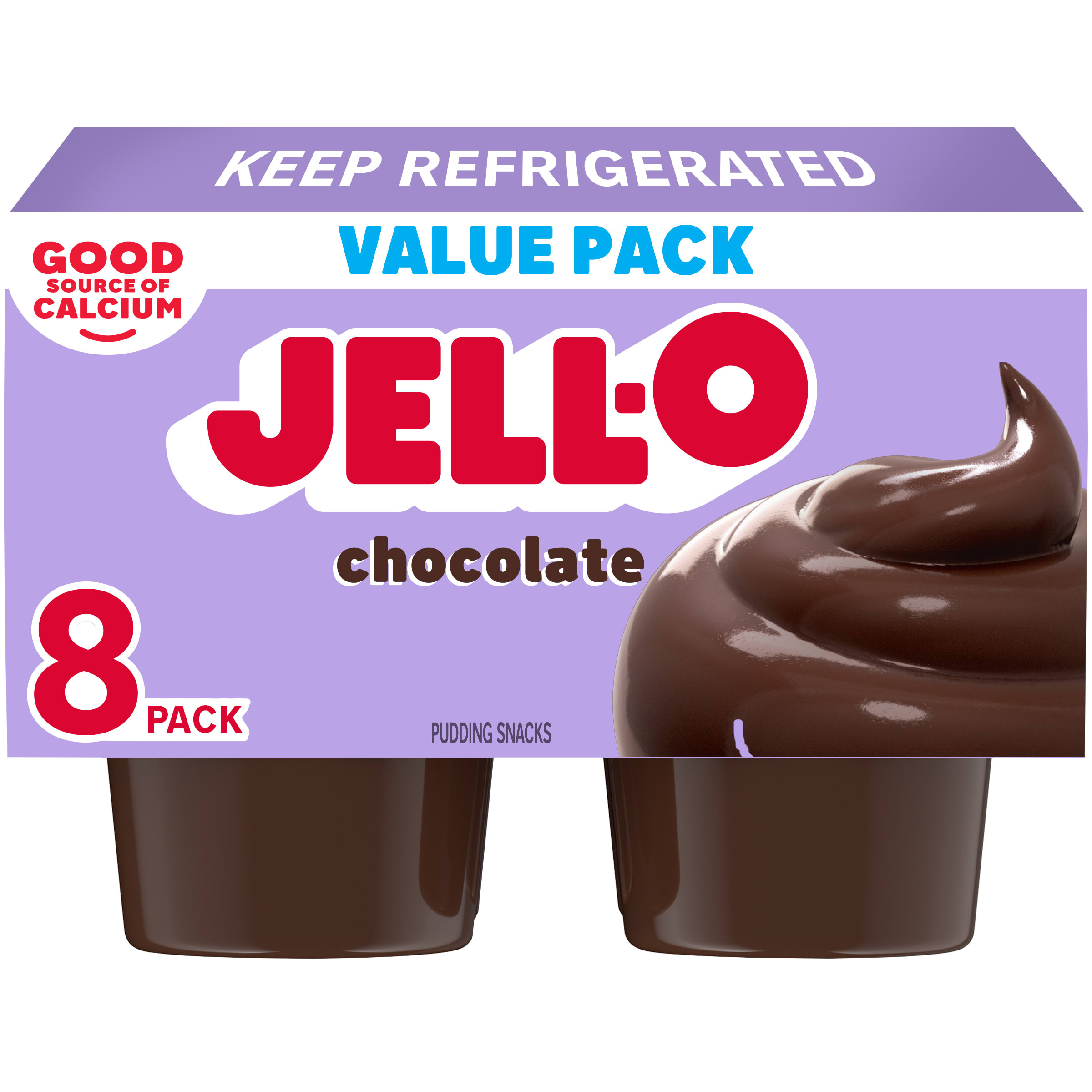 Jell-O Original Chocolate Ready-to-Eat Pudding Snack Cups Value