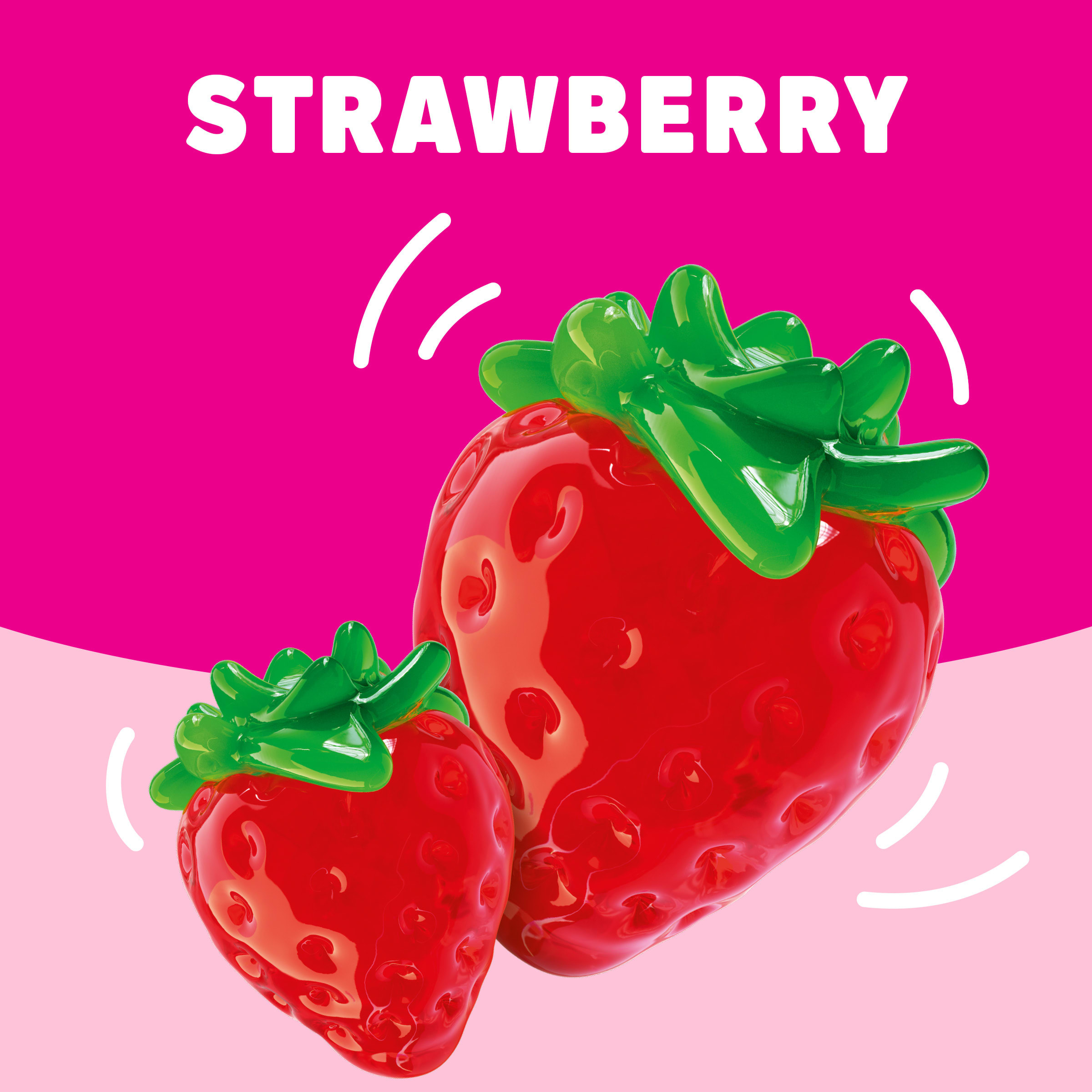 JELL-O Original Strawberry Gelatin Snack Cups Value Pack, 8 ct
