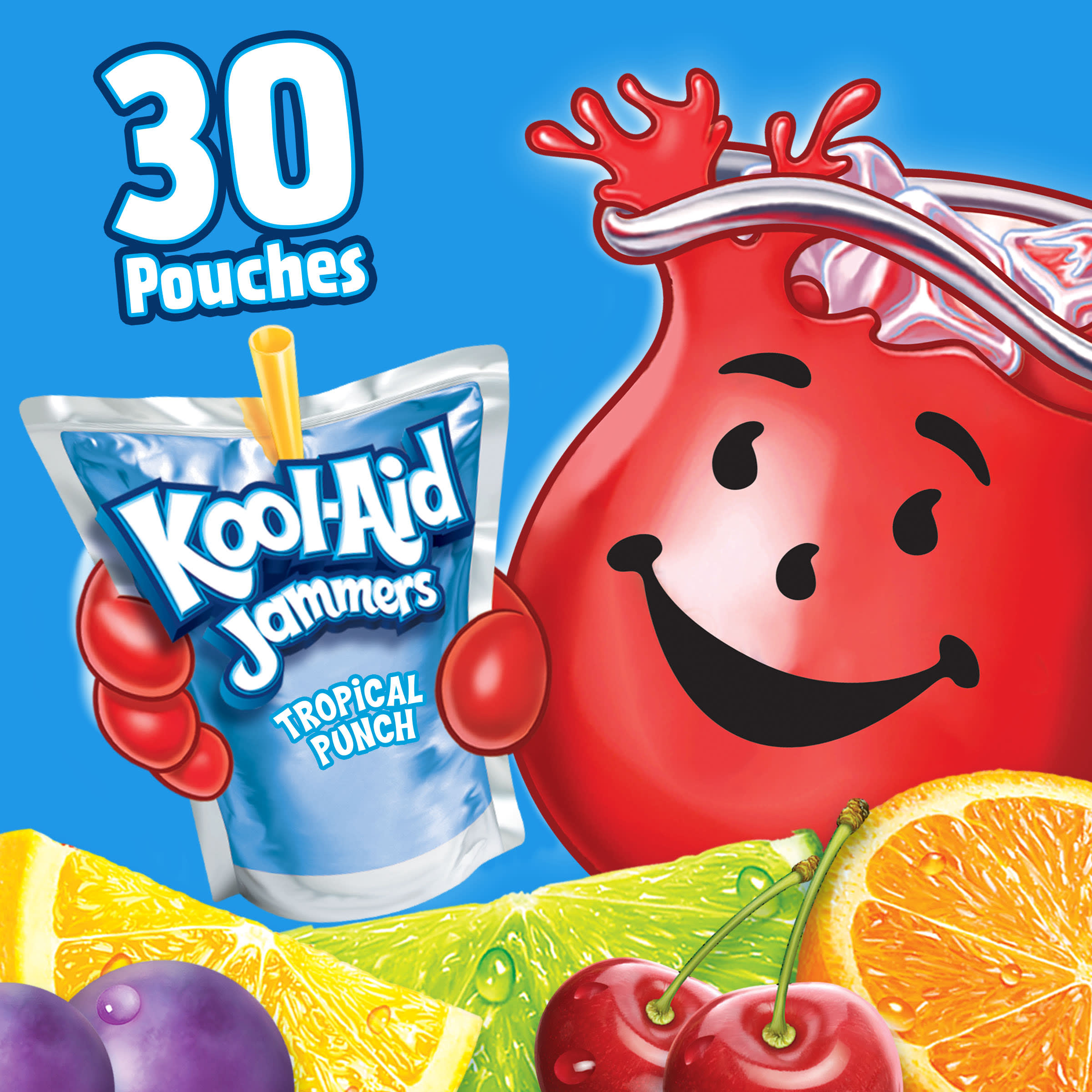Kool-Aid Jammers Tropical Punch Flavored Drink Value Pack, 30 ct