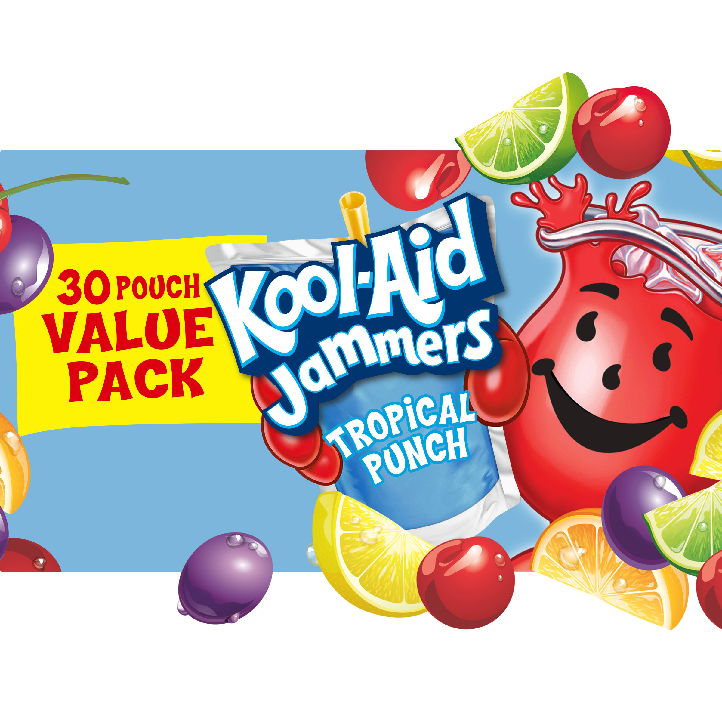 Kool-Aid Jammers Tropical Punch Flavored Drink Value Pack, 30 ct