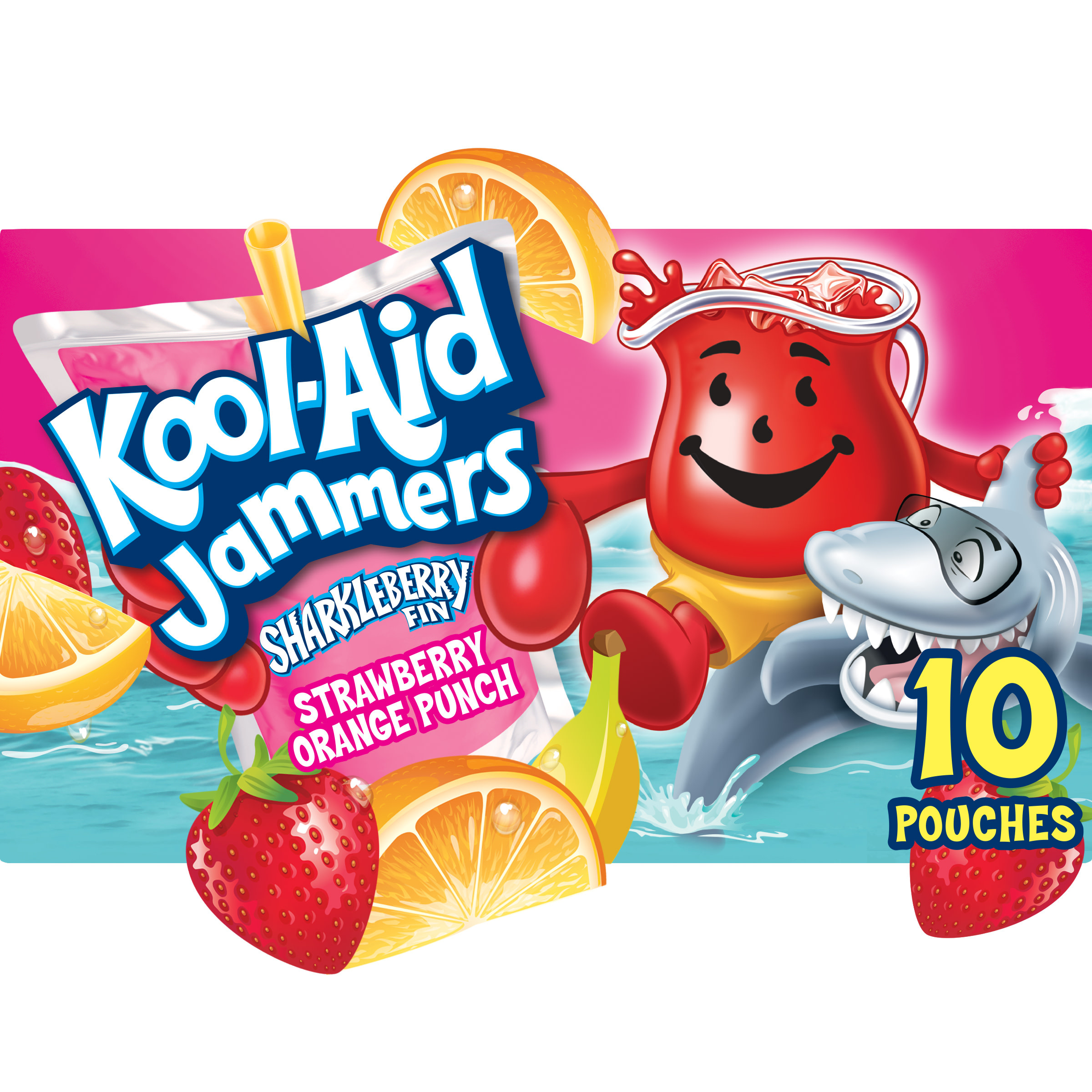 Kool-Aid Jammers Sharkleberry Fin Strawberry Orange Punch Flavored