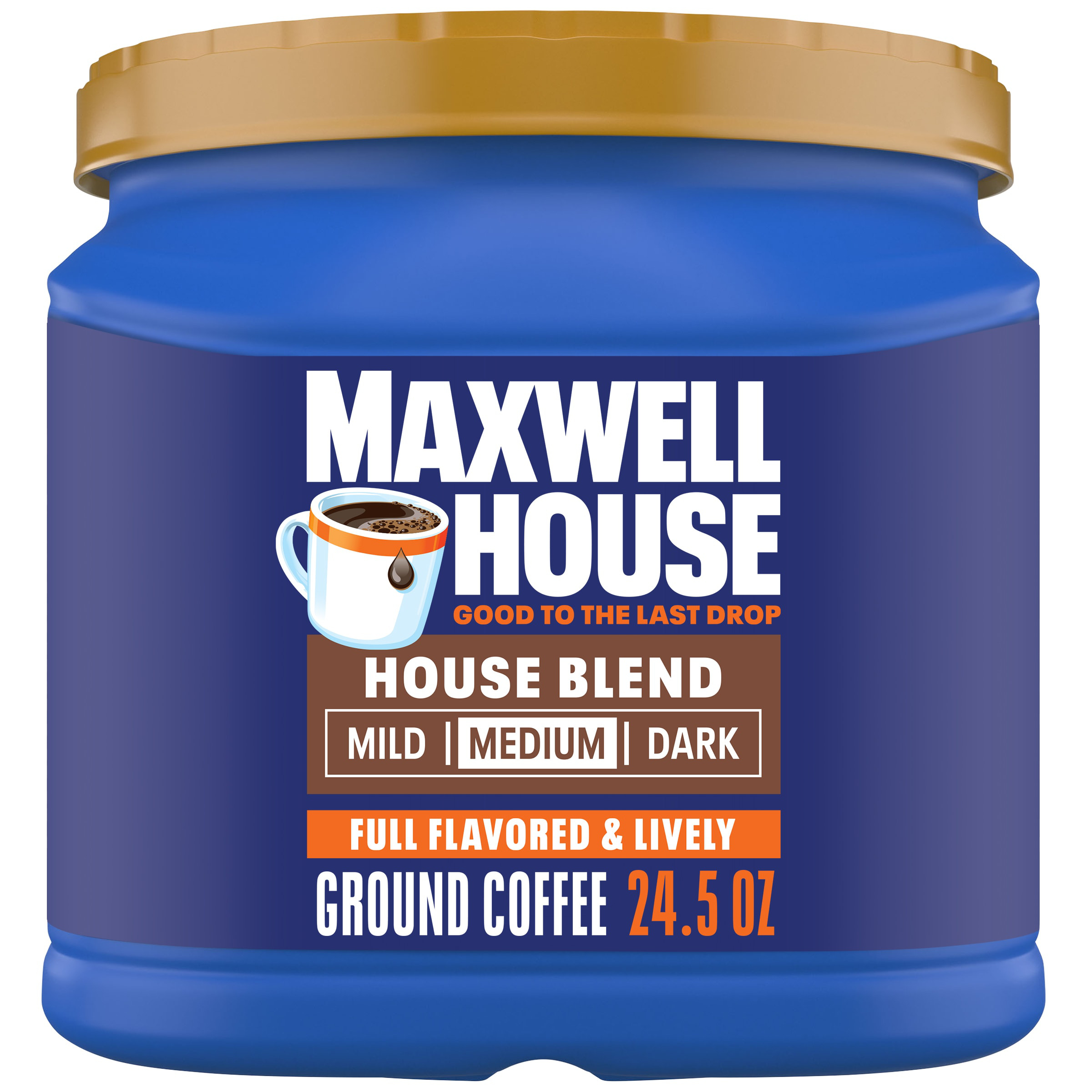Maxwell House House Blend Medium Roast Ground Coffee, 24.5 oz