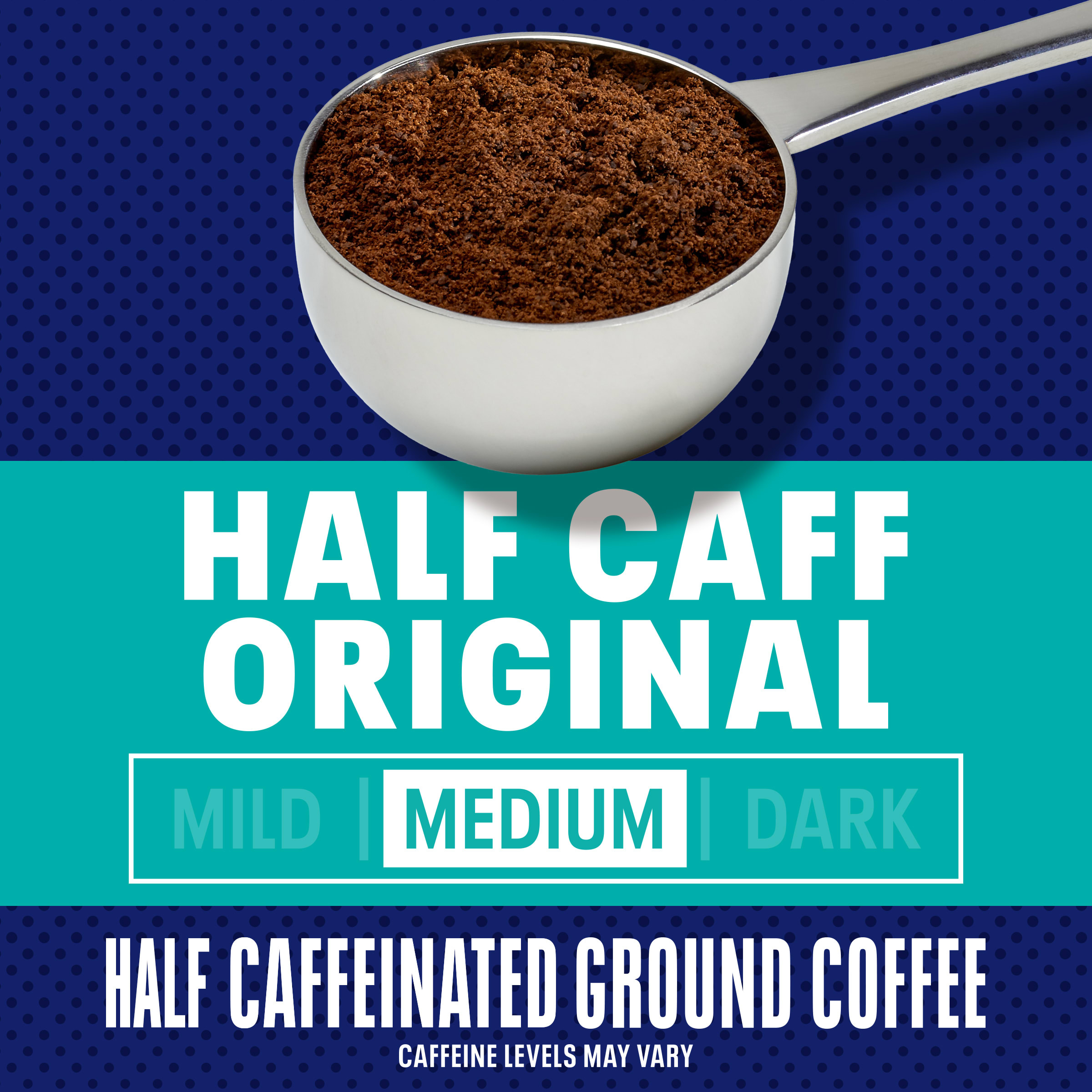 Maxwell House Half Caff Original Medium Roast Ground Coffee, 25.6