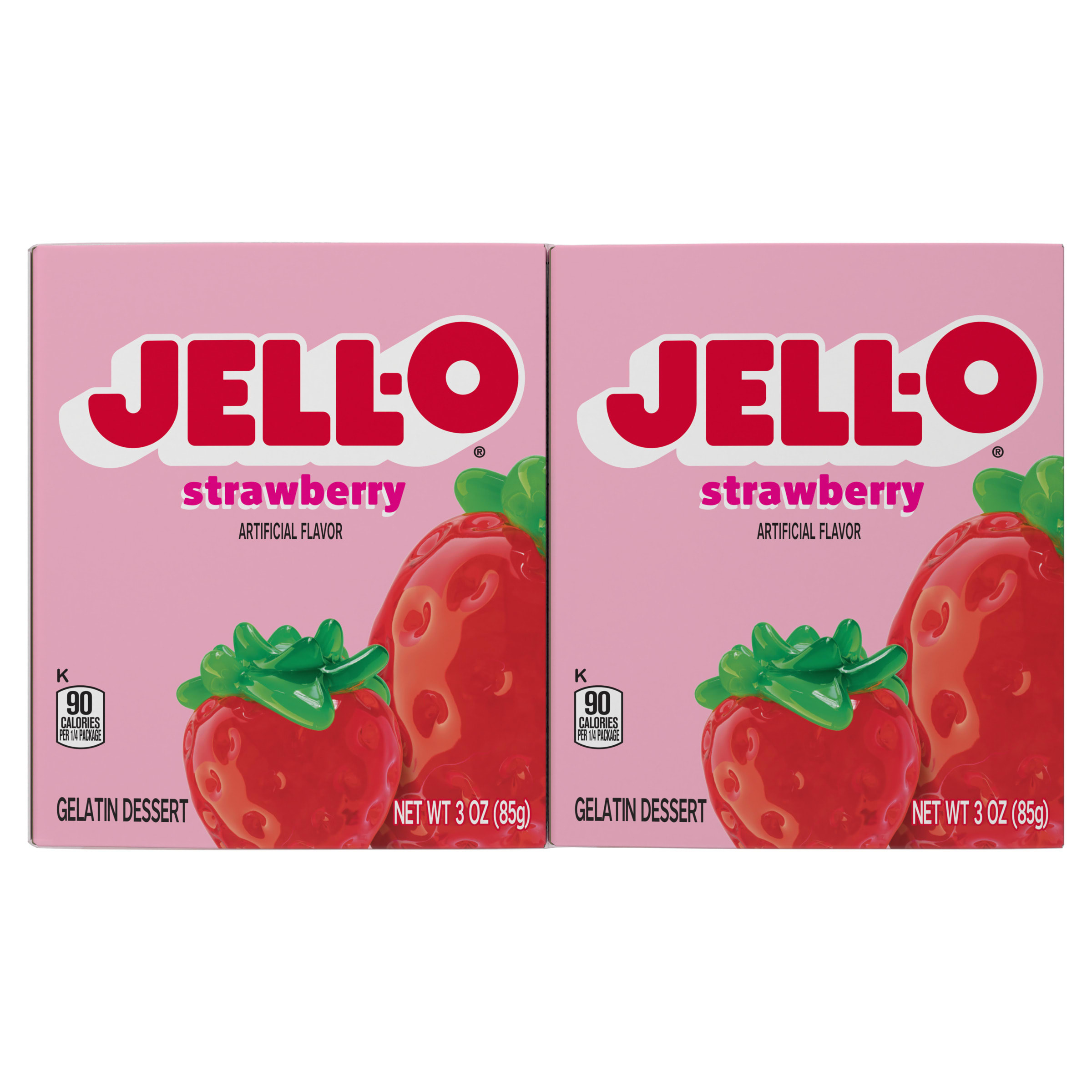 Jell-O Strawberry Gelatin Dessert Mix Value Pack, 4 ct Pack, 3 oz