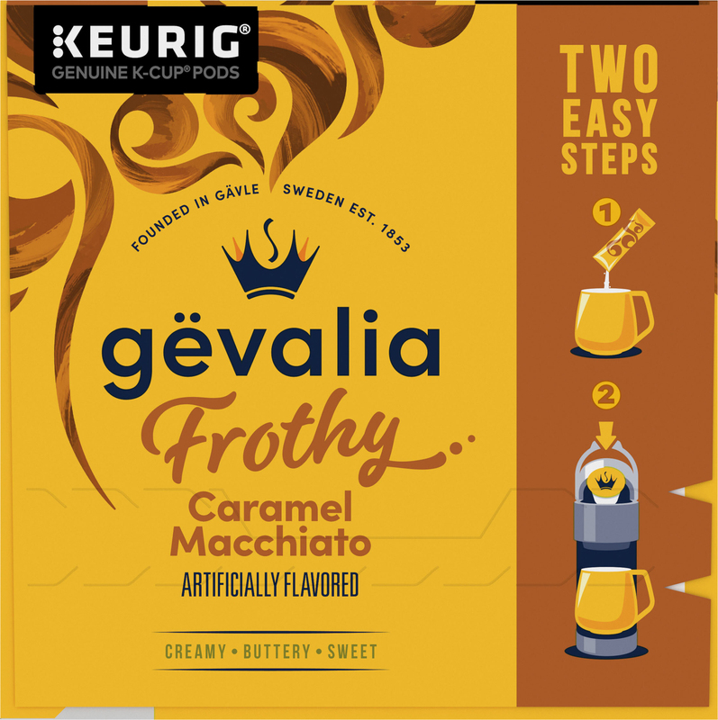 Gevalia Frothy 2-Step Artificially Flavored Caramel Macchiato