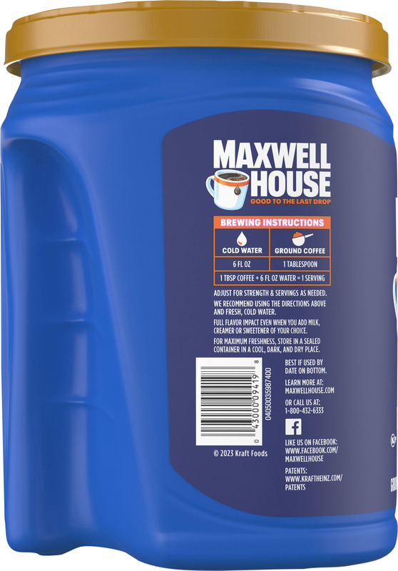ミルク　100 Maxwell House Coffee, Ground, Medium, 100% Colombian | Giant Eagle