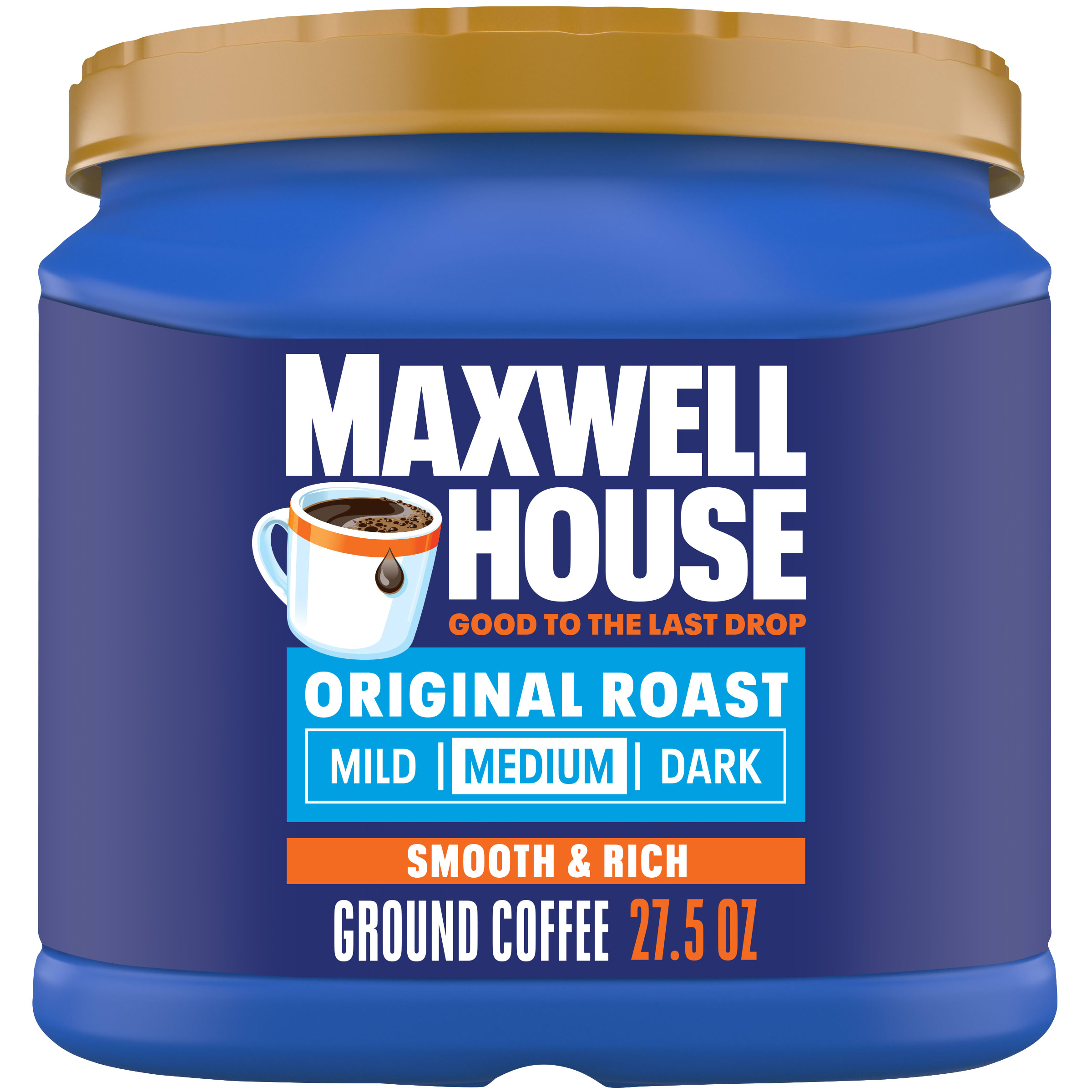 Maxwell House Original Roast Ground Coffee, 27.5 oz Canister